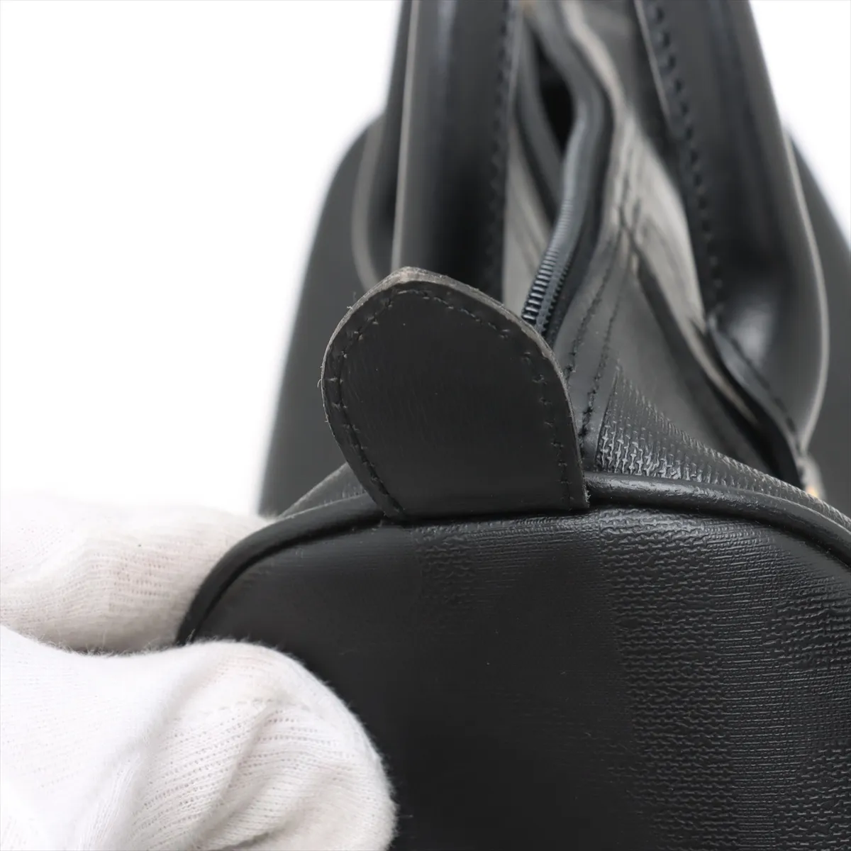 Trotter PVC x Leather Handbag Black — view 10