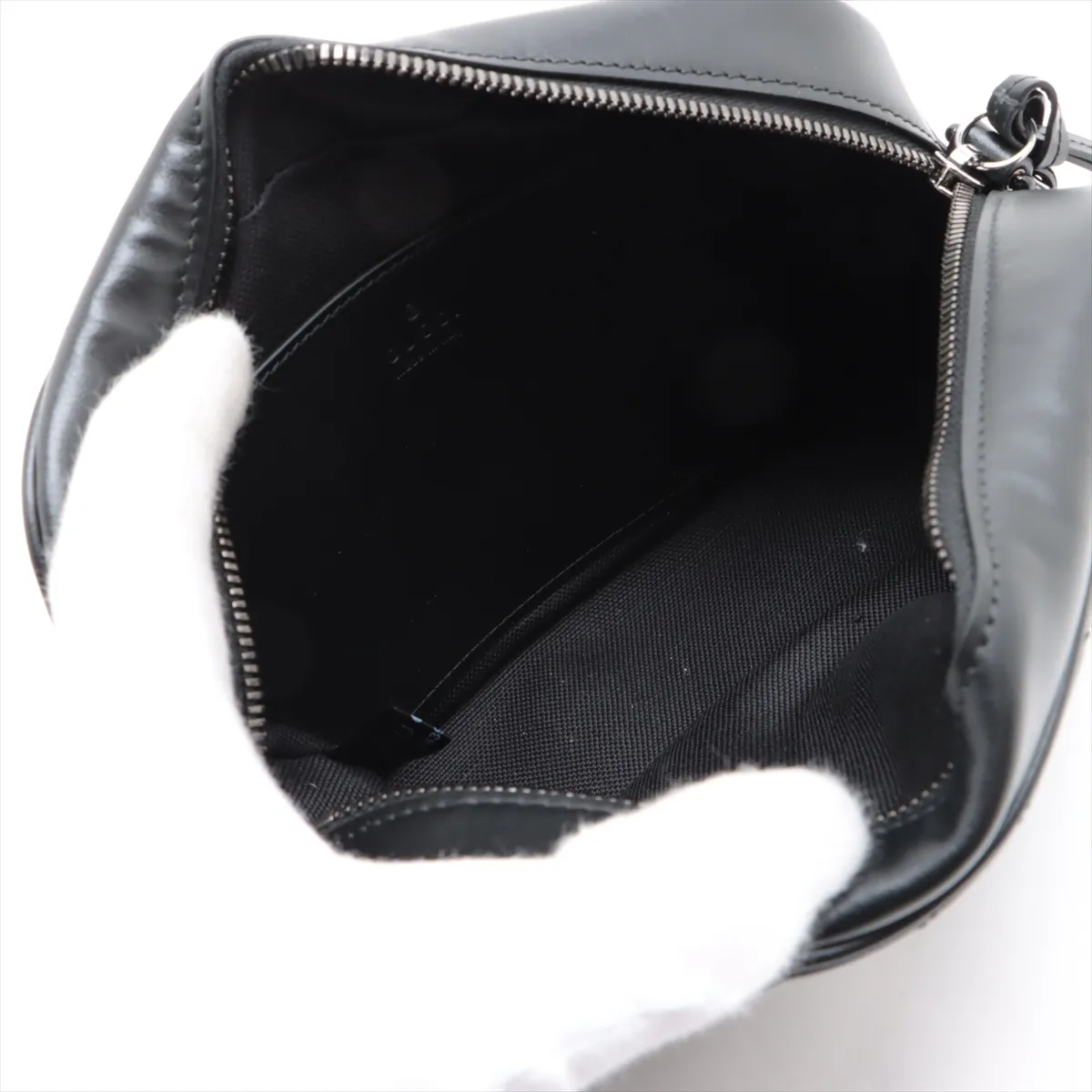 GG Marmont PVC x Leather Chain Shoulder Bag, Black, 447632 — view 6