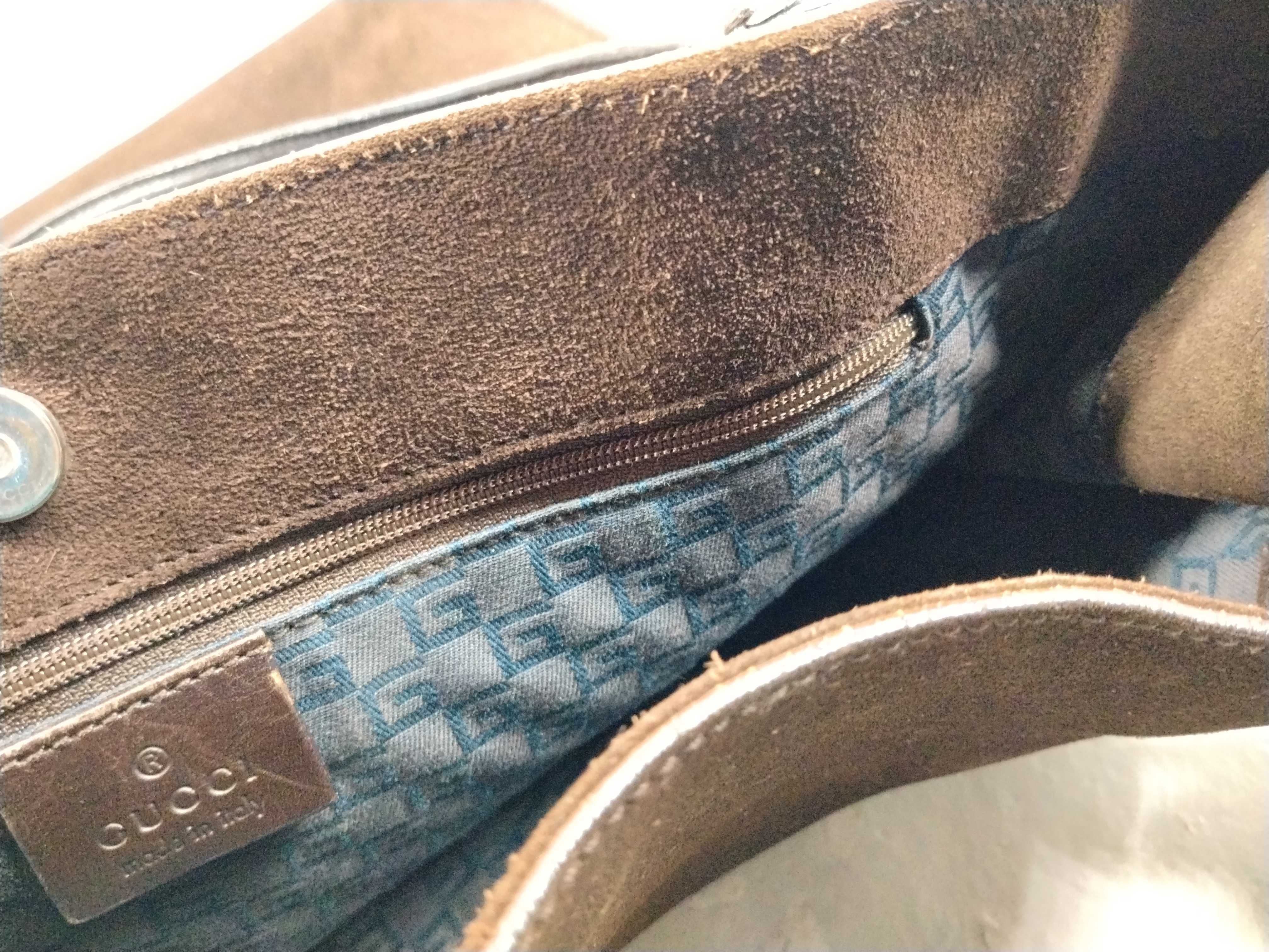 101346 Tote Bag, Brown Suede Tote Bag — view 13