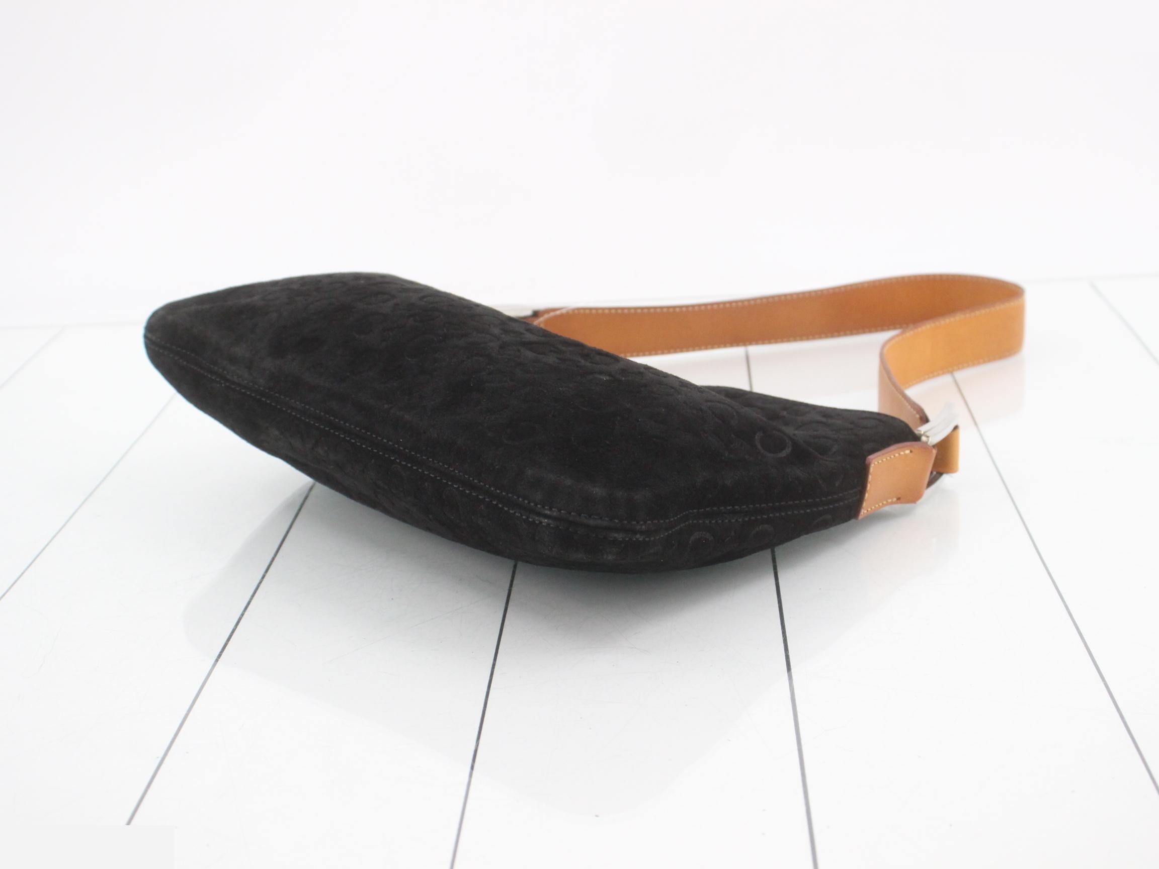 One-Shoulder Suede Bag — view 6