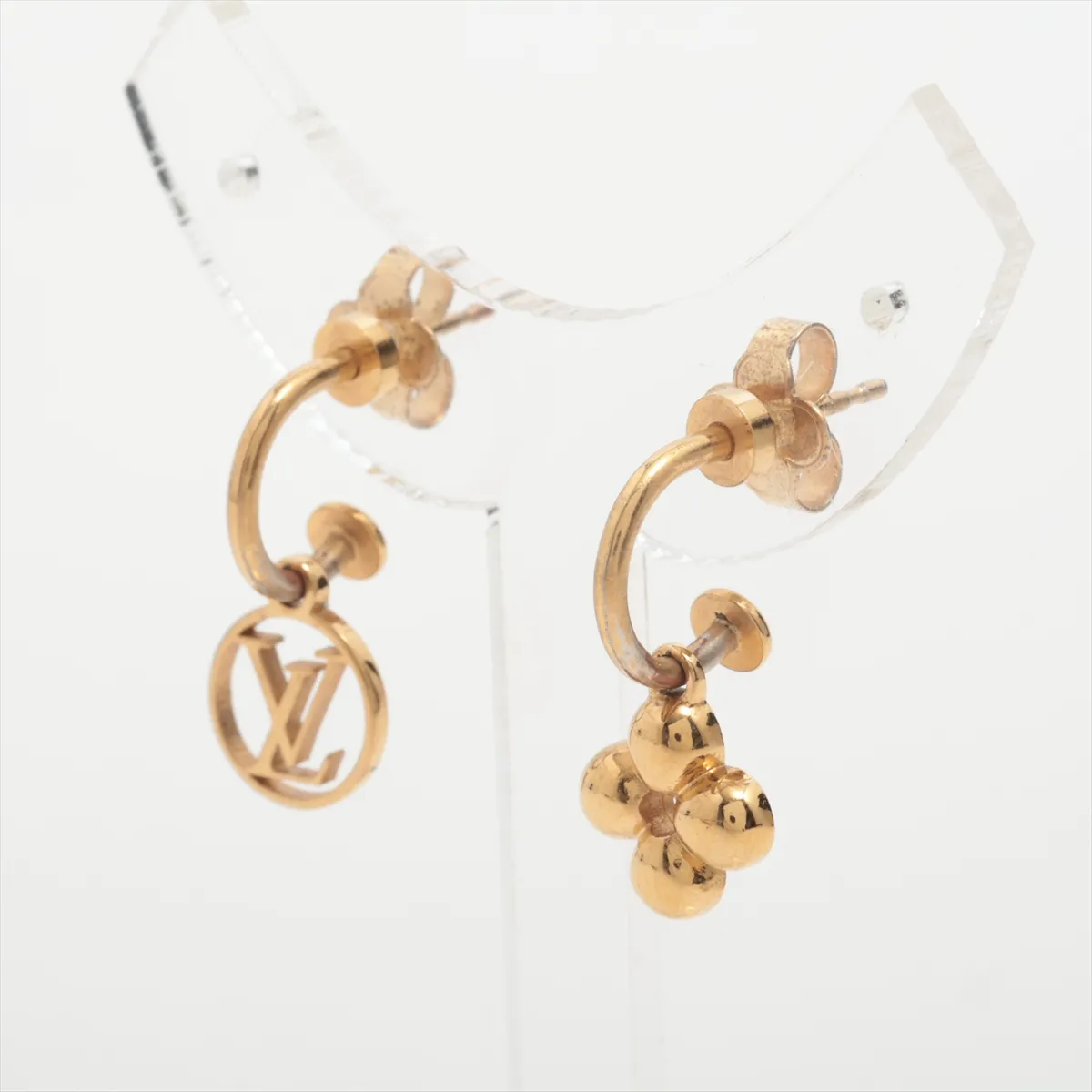 M64859 Boucles d'Oreilles Blooming Earrings (Pair) GP Gold. Shows signs of wear, tarnishing, — view 3