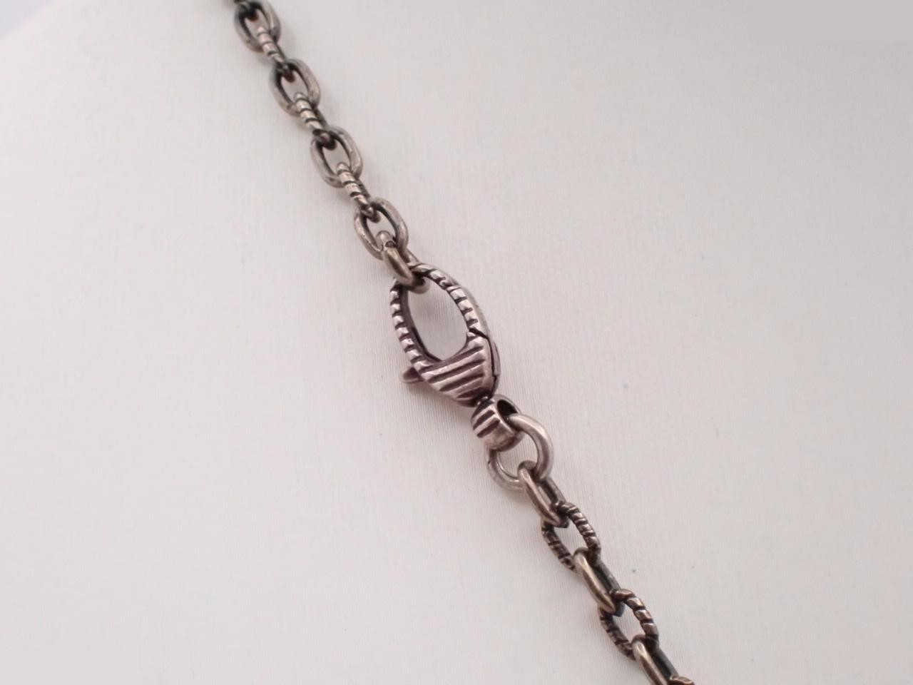 Interlocking G Necklace, 925 Sterling Silver, 19.1g, Chain approx. 50cm — view 2