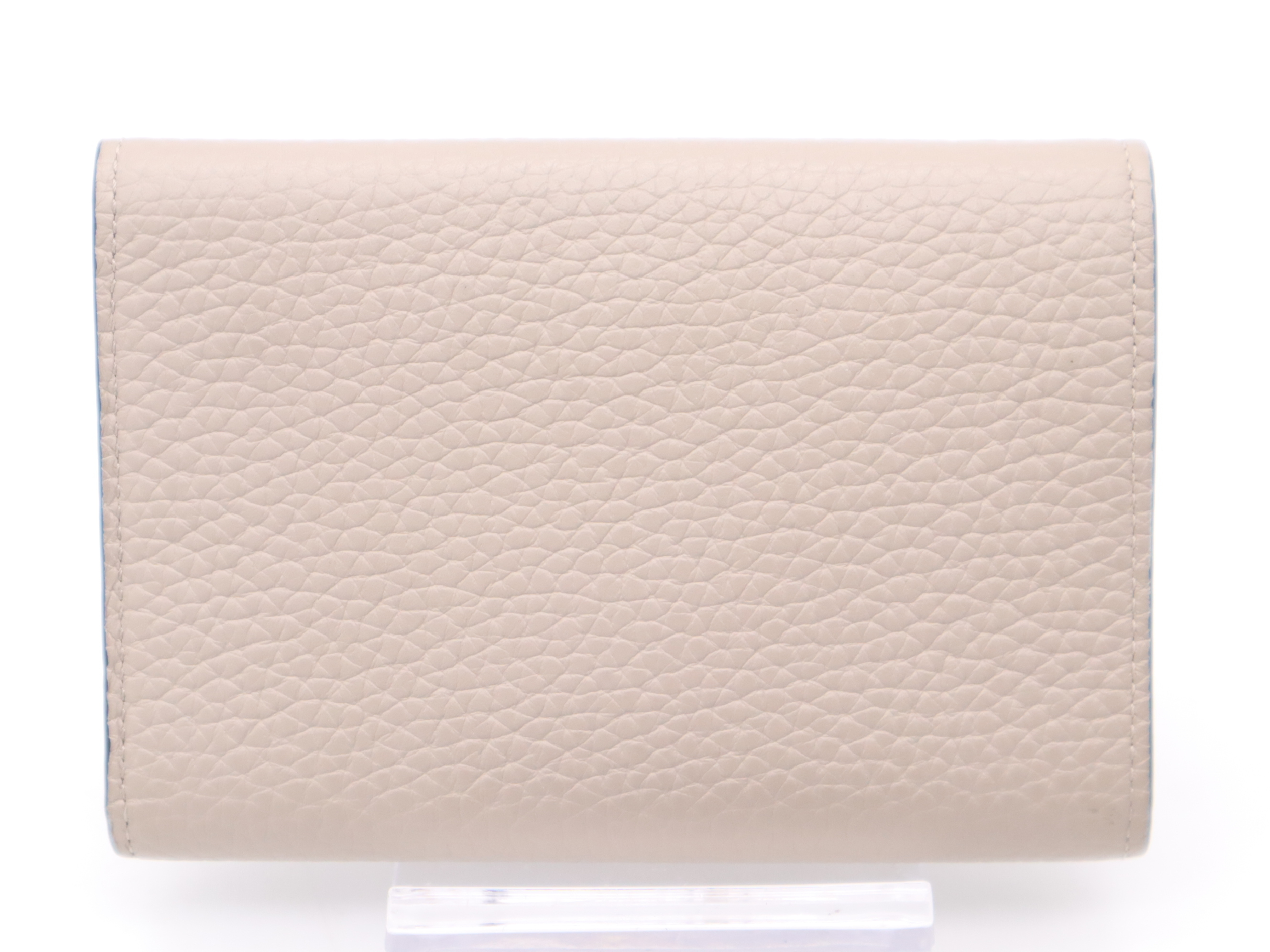 M62159 Taurillon Leather Portefeuille Capucines Compact Beige Wallet — view 2