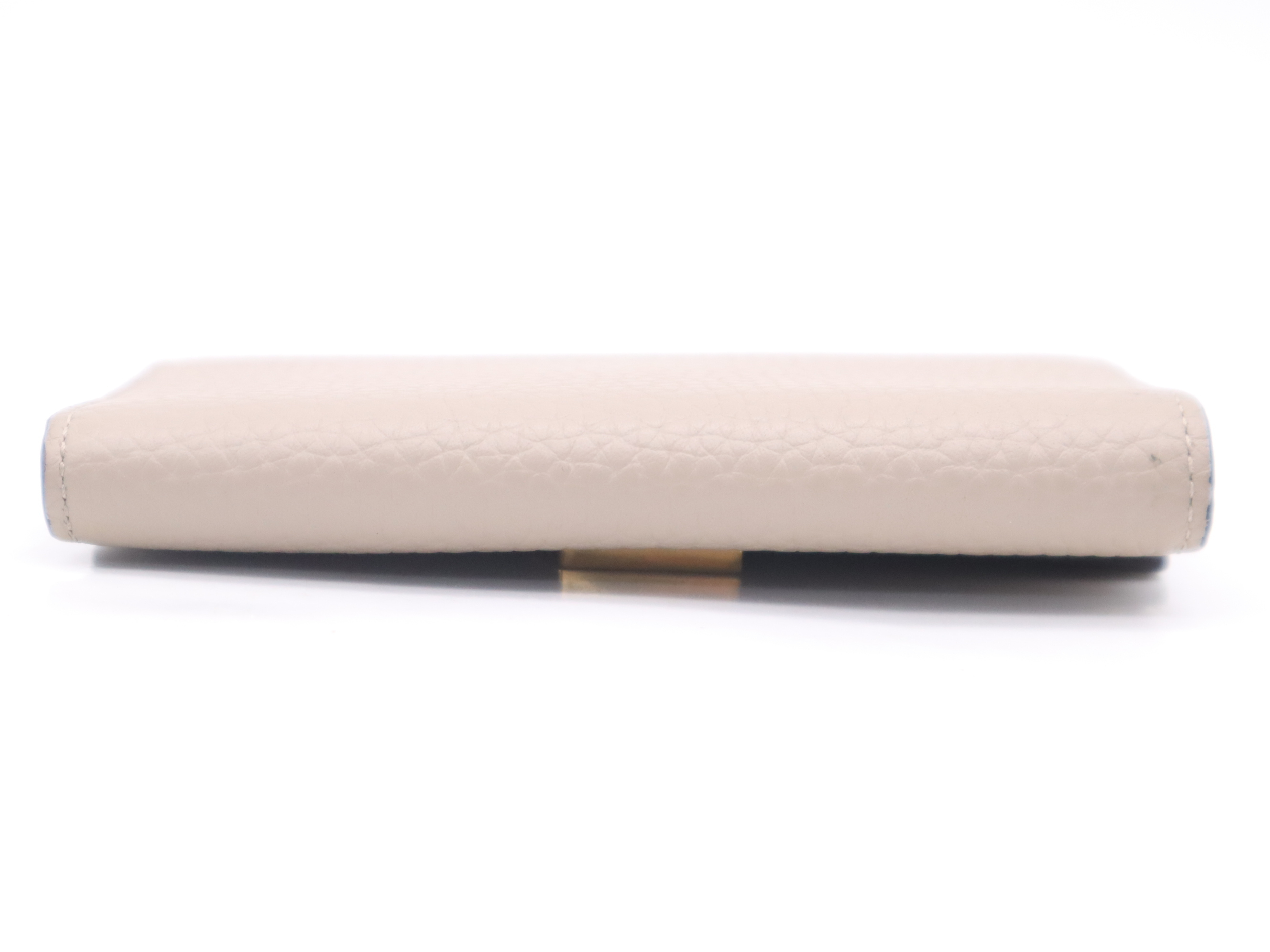 M62159 Taurillon Leather Portefeuille Capucines Compact Beige Wallet — view 4