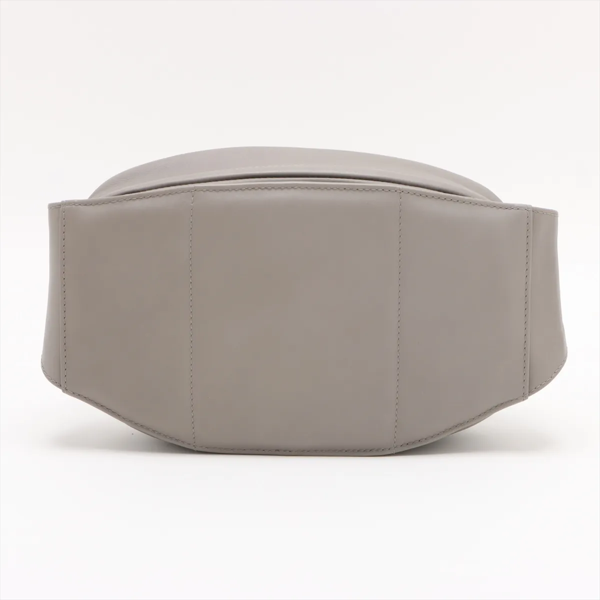 Intrecciato Leather Waist Pouch Gray — view 2
