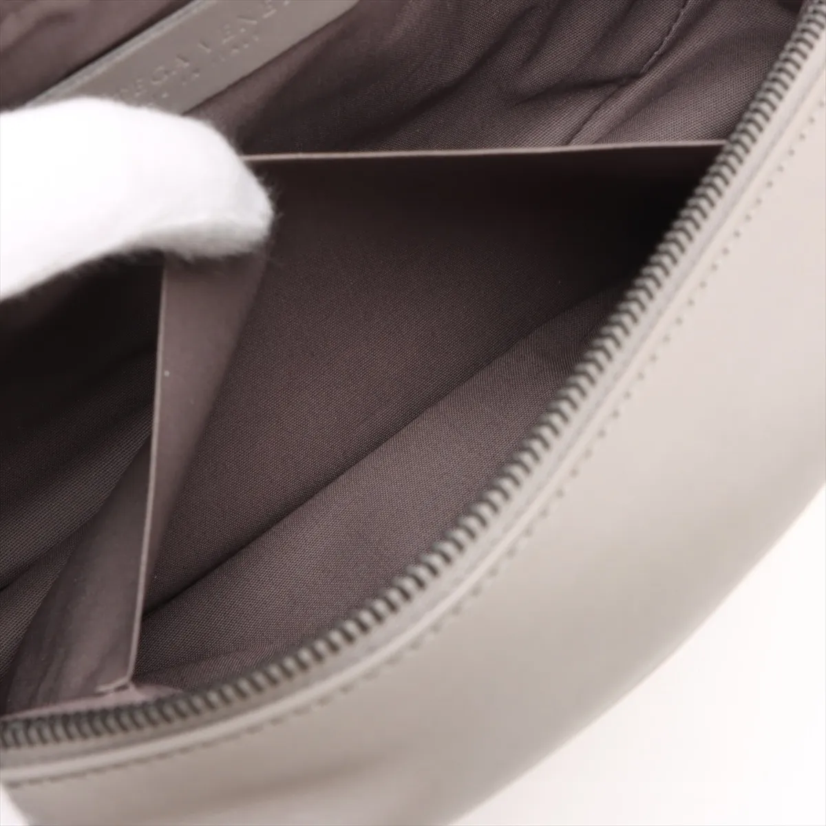 Intrecciato Leather Waist Pouch Gray — view 7