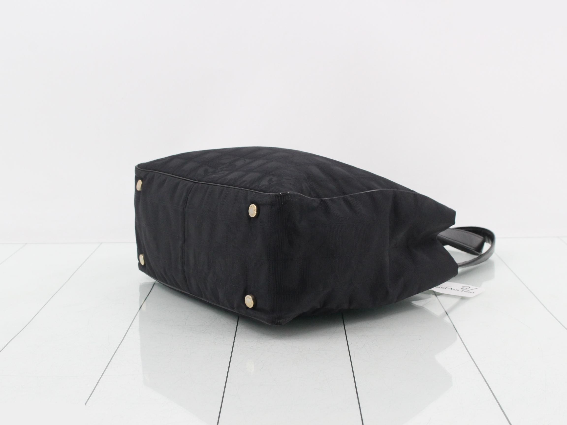 New Travel Line Tote Bag, Black — view 6