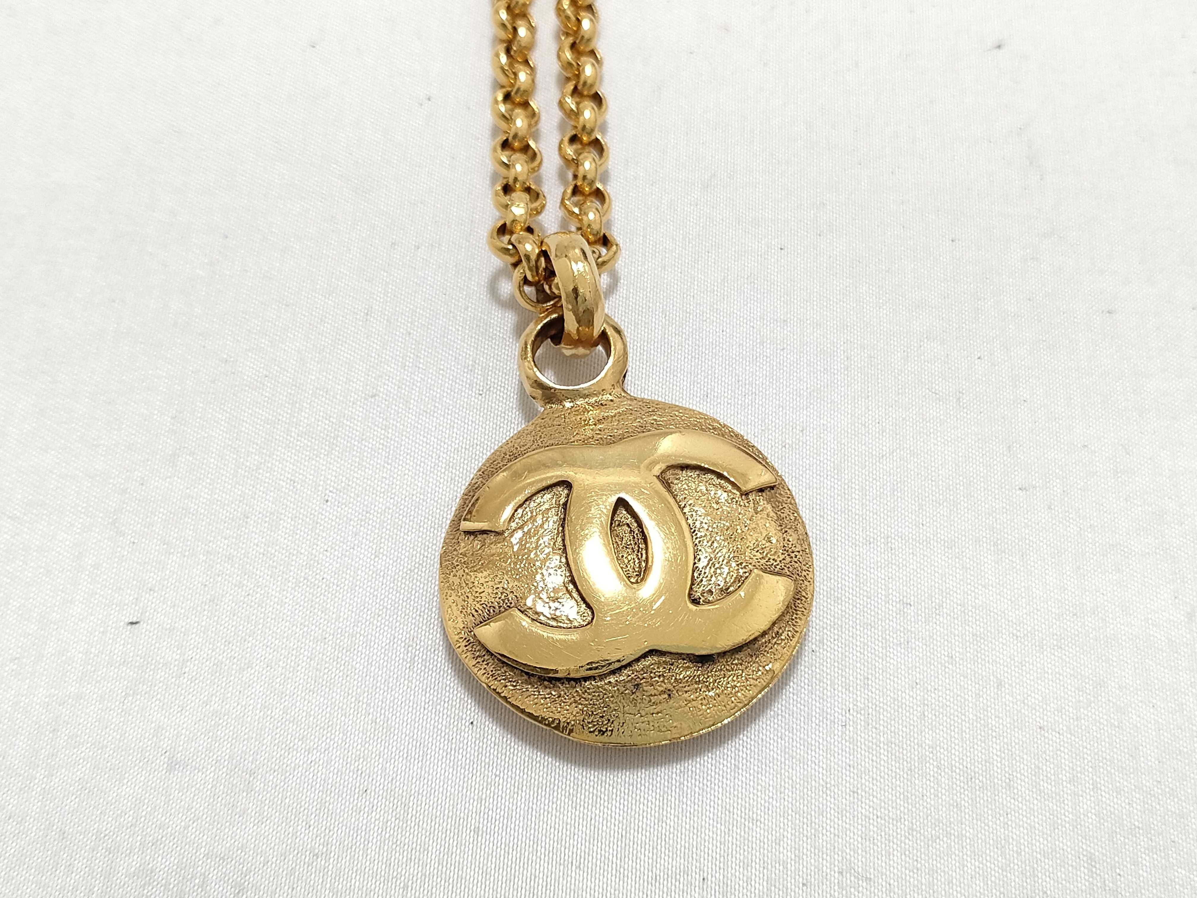 Coco Mark Gold Necklace — view 2