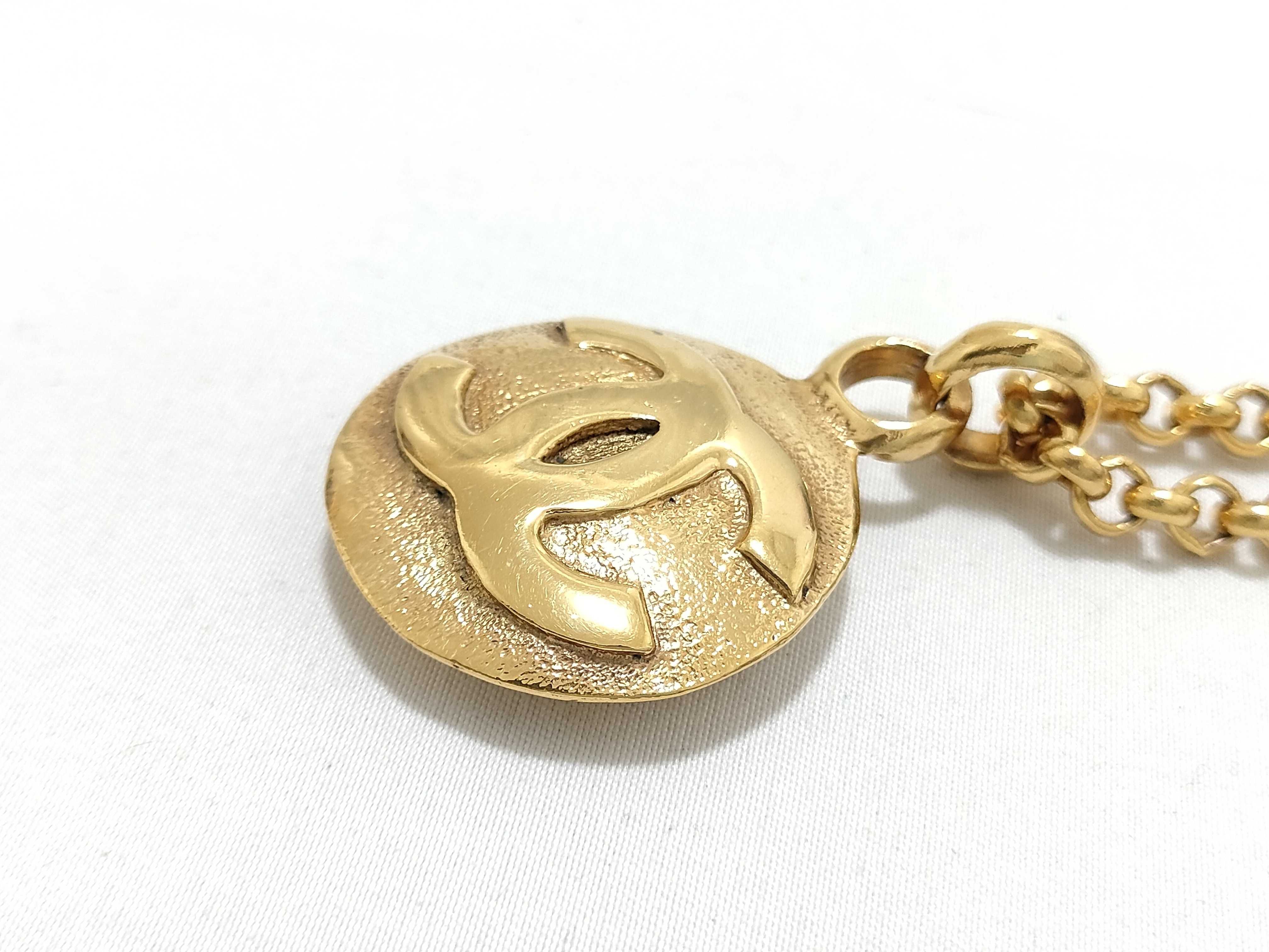 Coco Mark Gold Necklace — view 3