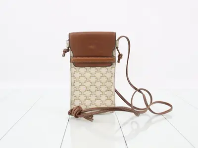 Triomphe Phone Holder Shoulder Bag