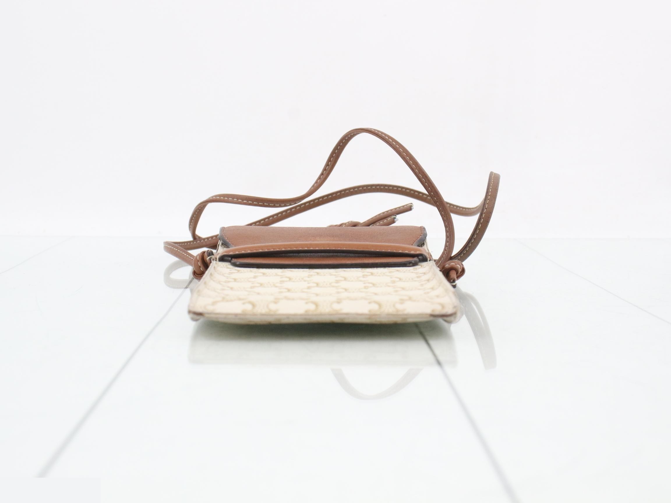 Triomphe Phone Holder Shoulder Bag — view 3