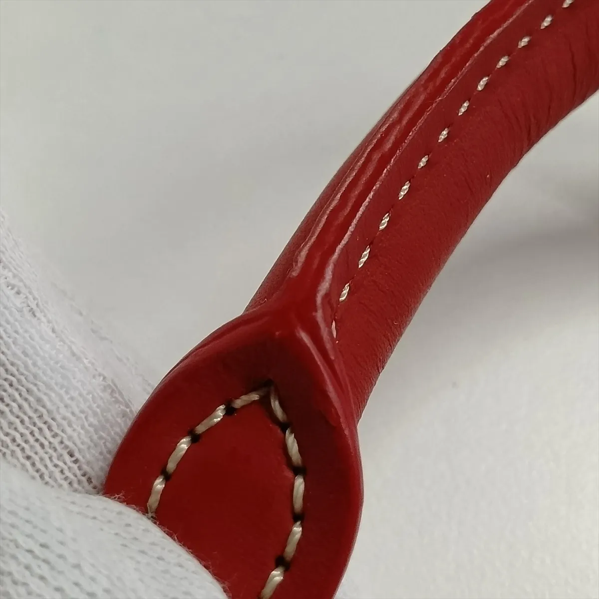 Vendome Mini PVC x Leather 2-Way Handbag, Red — view 15