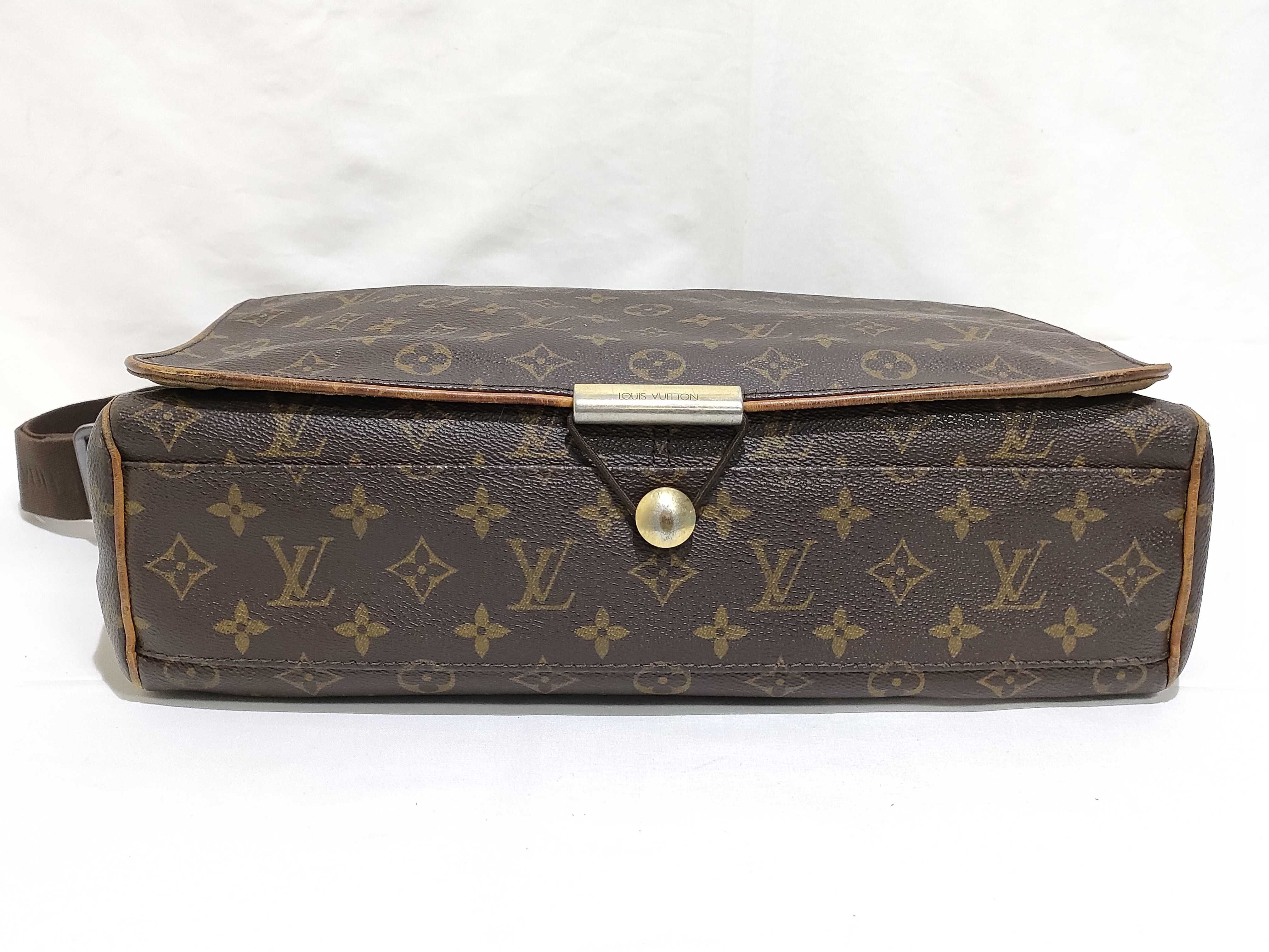 Monogram Louis Vuitton Brown Monogram M45257 Abesses Shoulder Bag — view 7