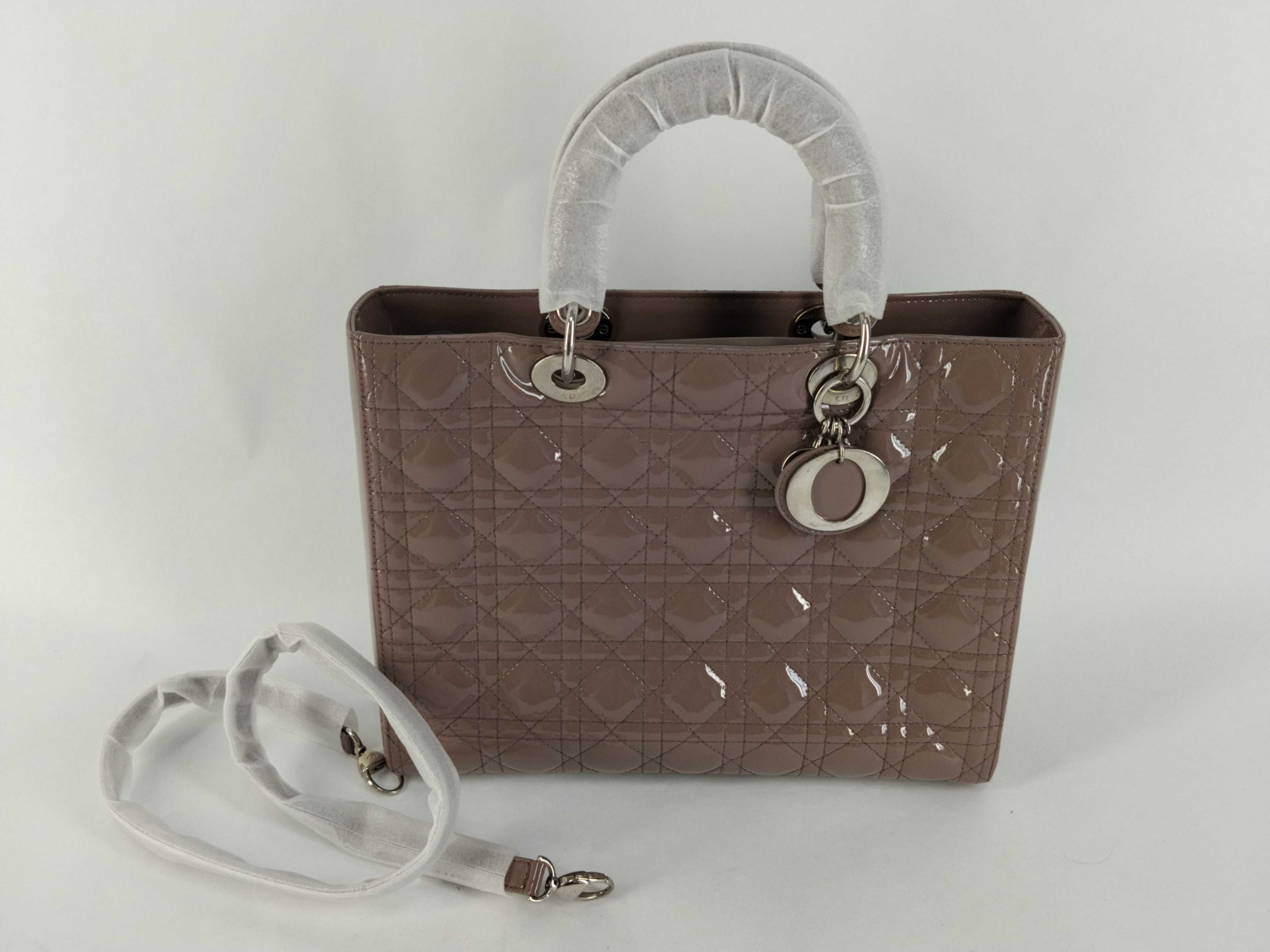 Lady Dior Enamel Lady Handbag