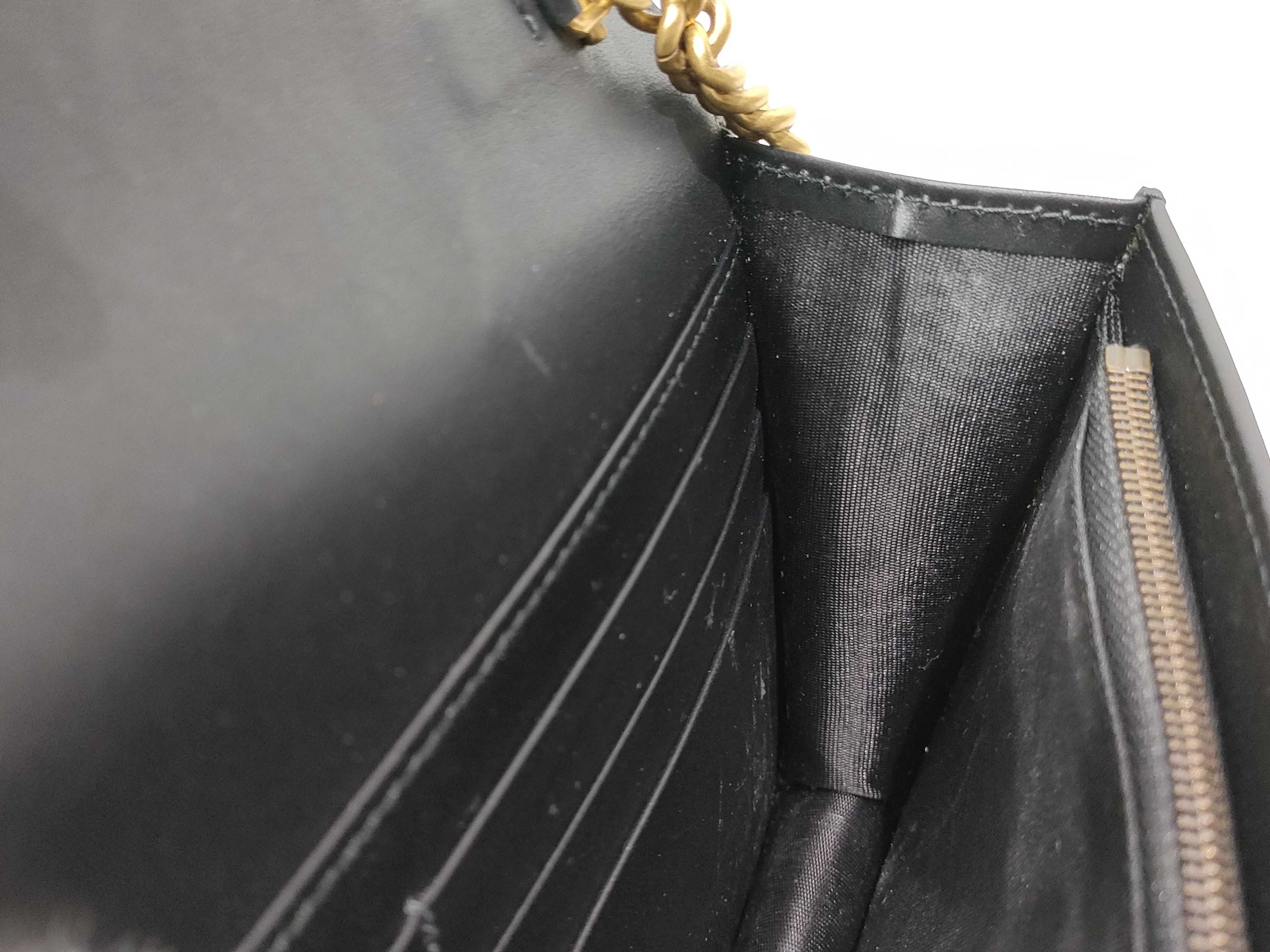 GG Cat Head Chain Shoulder Bag WOC Black 548060 Shoulder Bag — view 12
