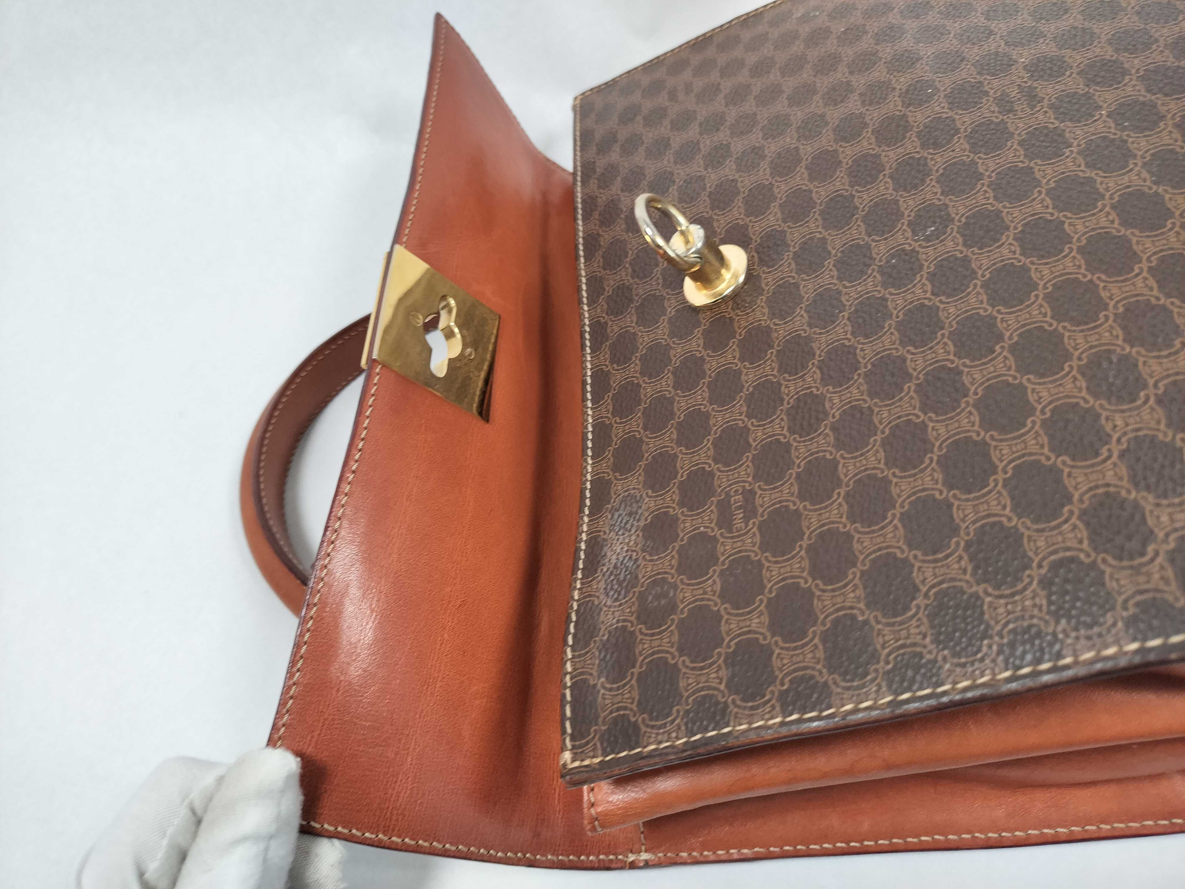 Macadam Top Handle Chain Handbag Brown Handbag — view 8