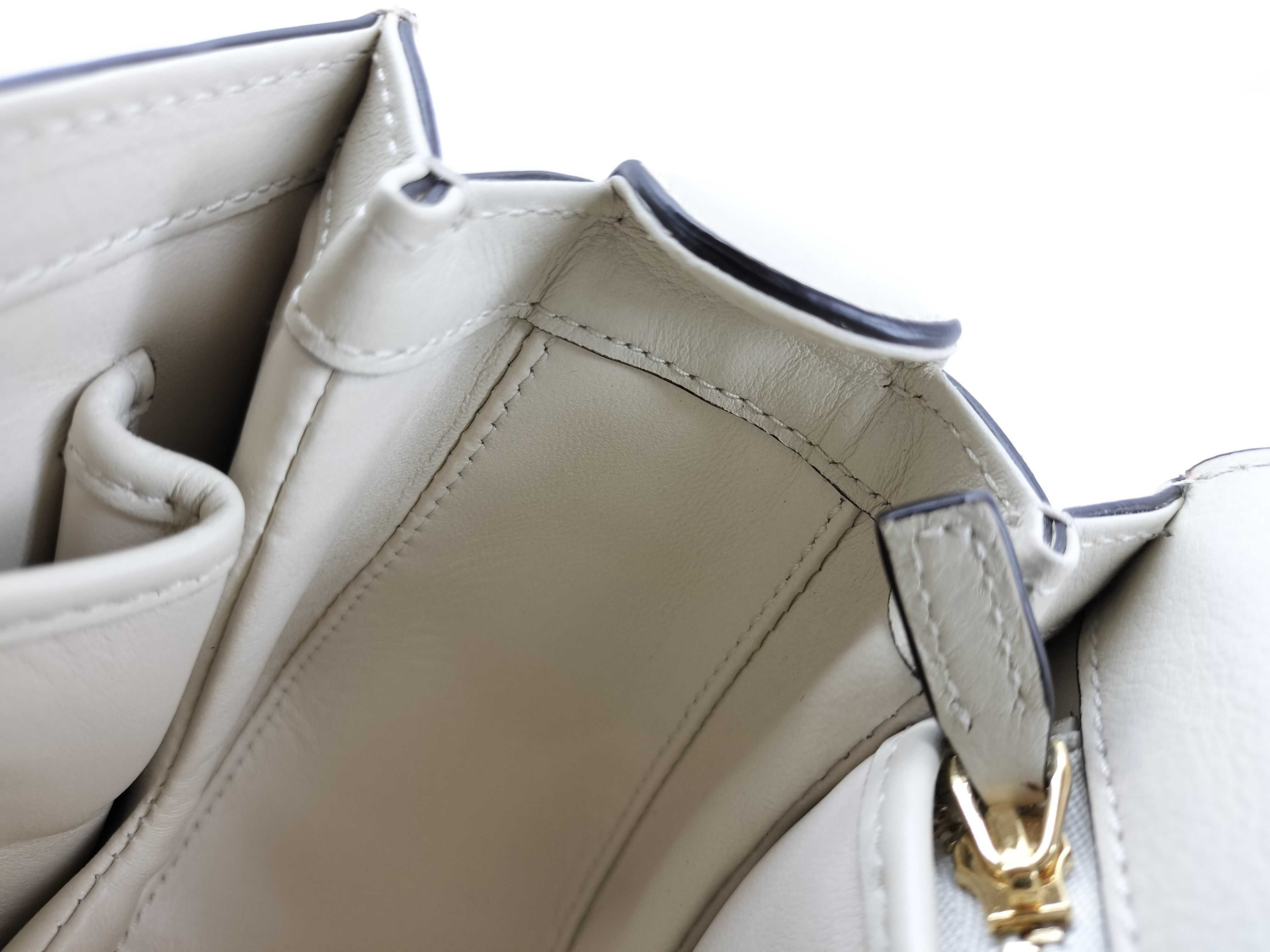 PH- Blondie Top Handle Handbag Leather Beige Handbag — view 11