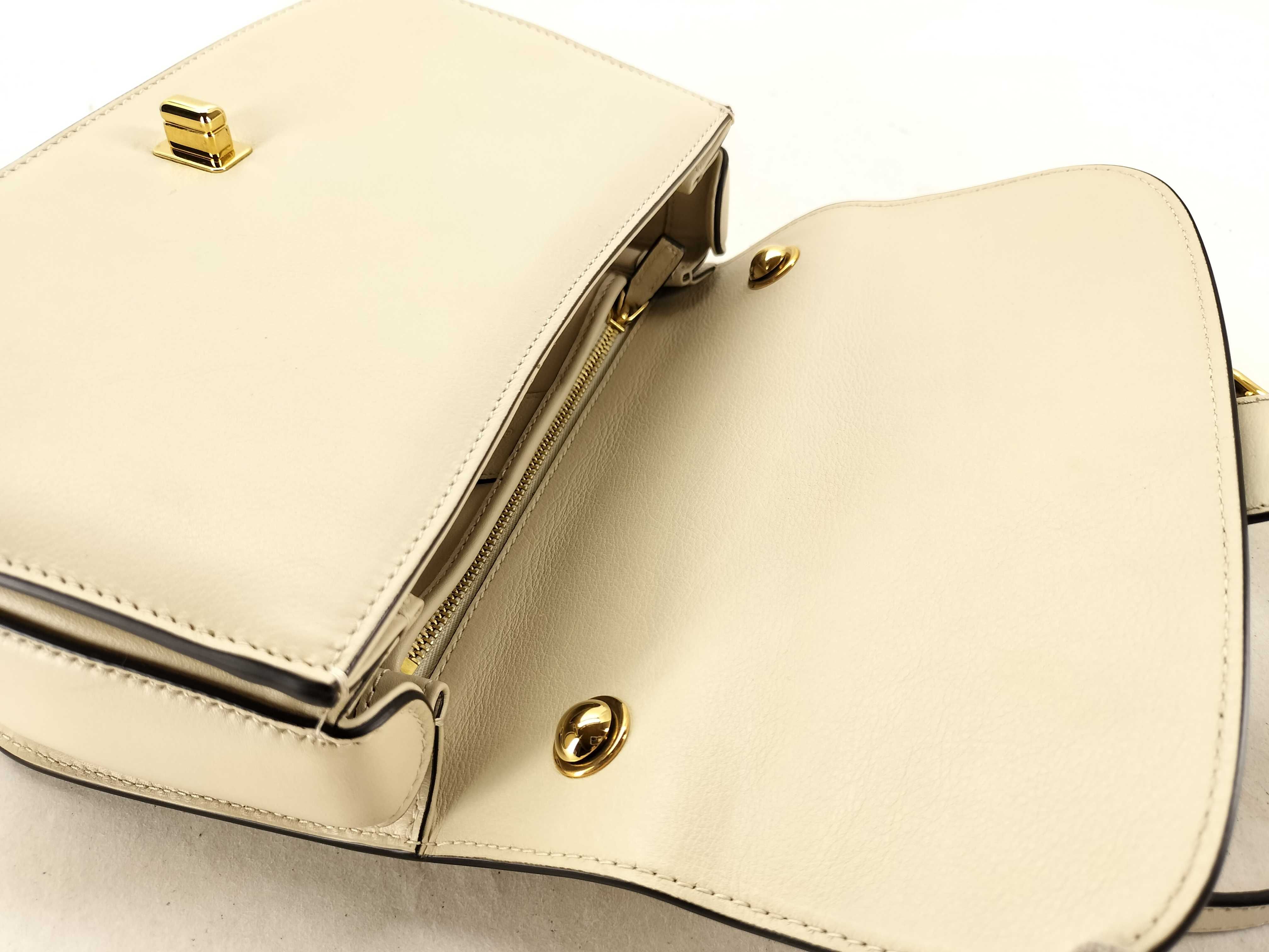 PH- Blondie Top Handle Handbag Leather Beige Handbag — view 9