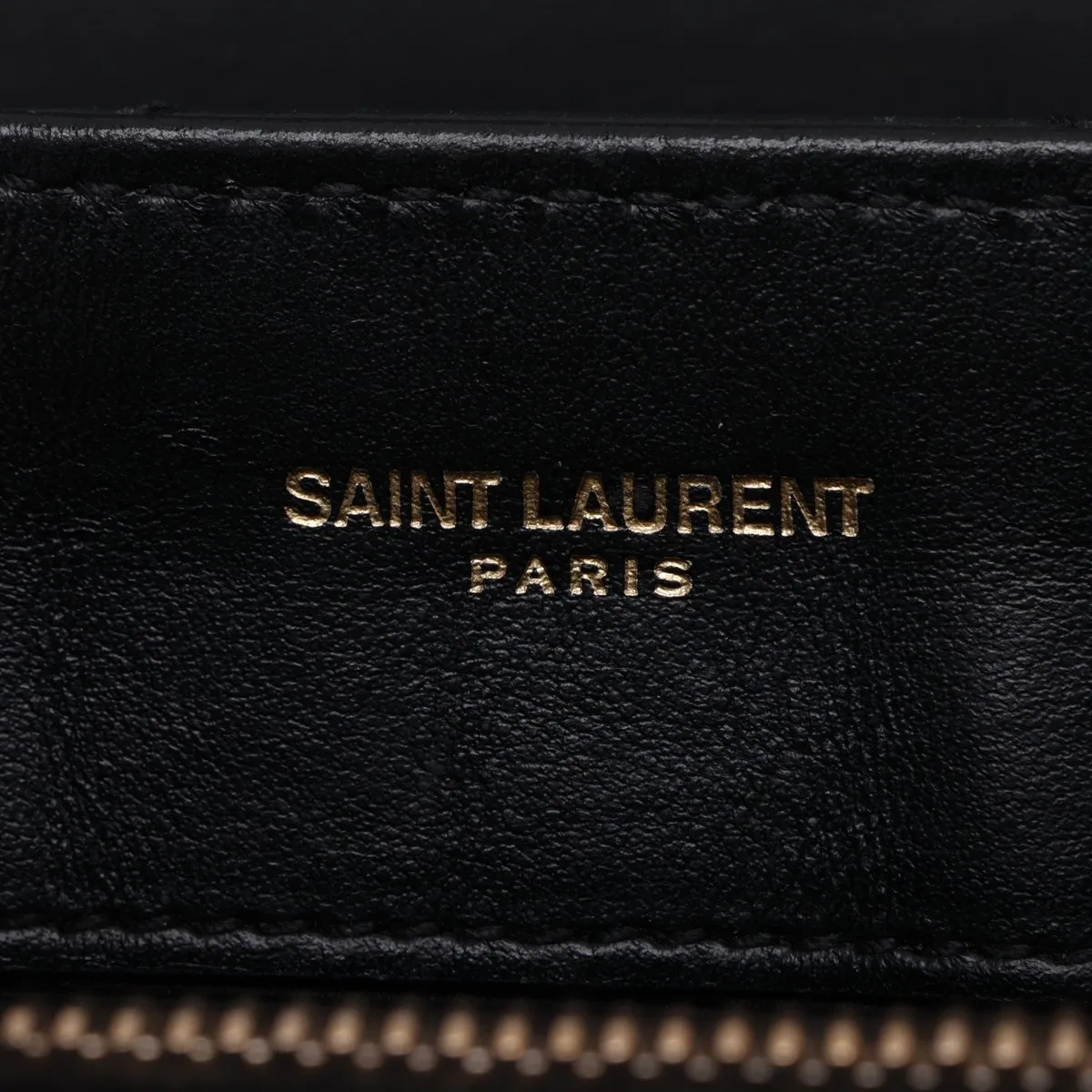 Loulou Leather Chain Shoulder Bag, Black, 494699 — view 11
