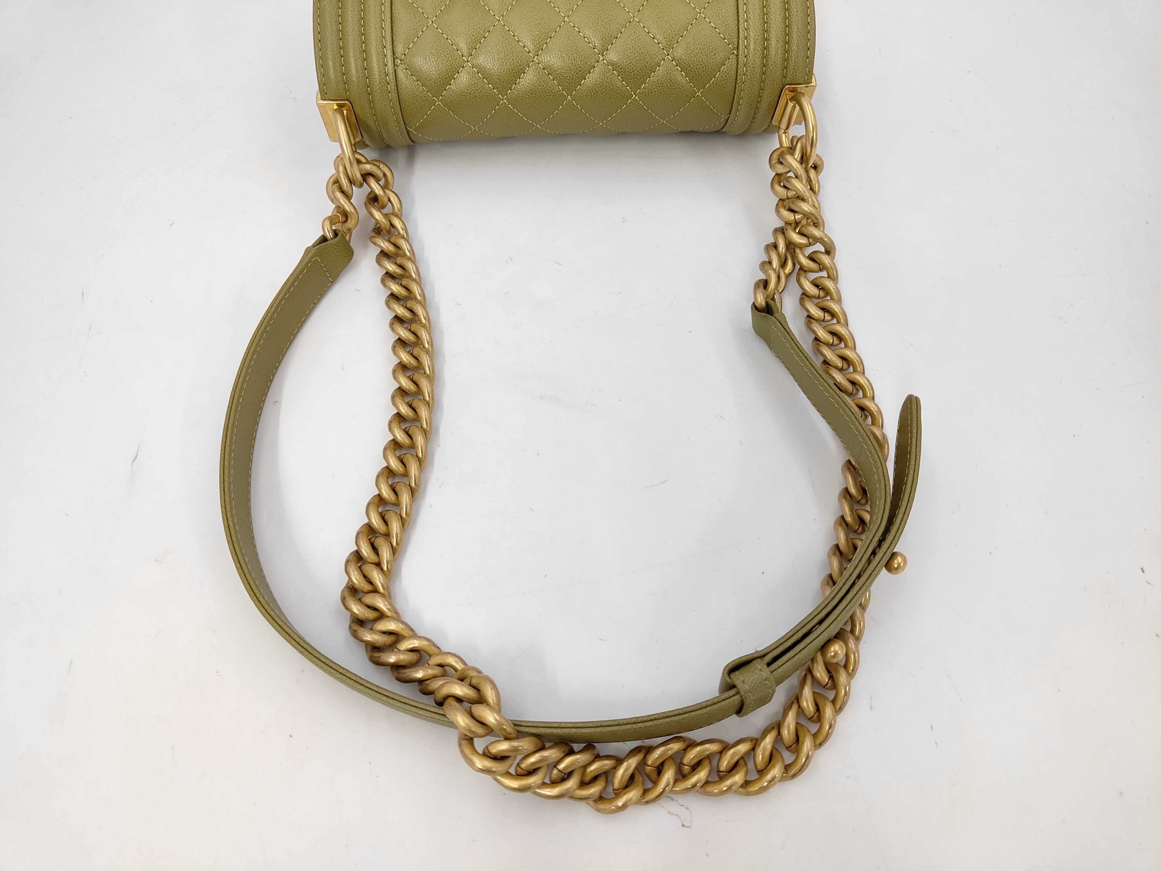 Boy Chanel Chain Shoulder Caviar Shoulder Bag — view 5