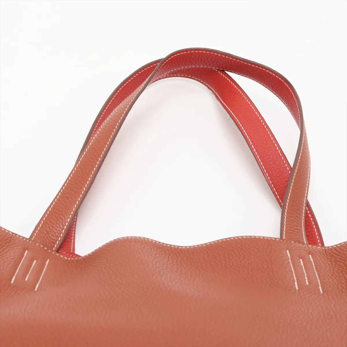 Hermès Double Sens 36 Taurillon Clemence Gold x Sanguine Q: 2013 — view 6