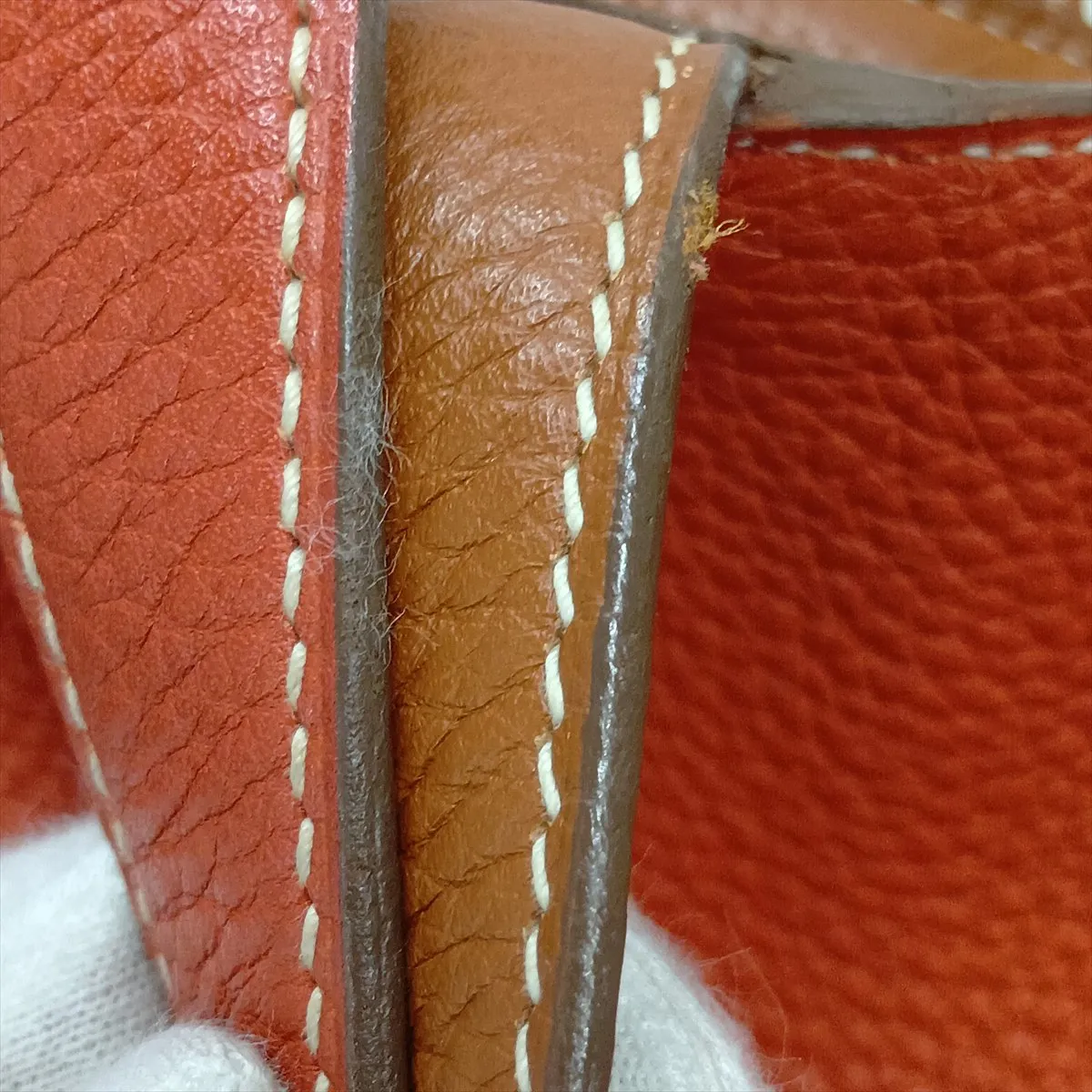 Hermès Double Sens 36 Taurillon Clemence Gold x Sanguine Q: 2013 — view 10
