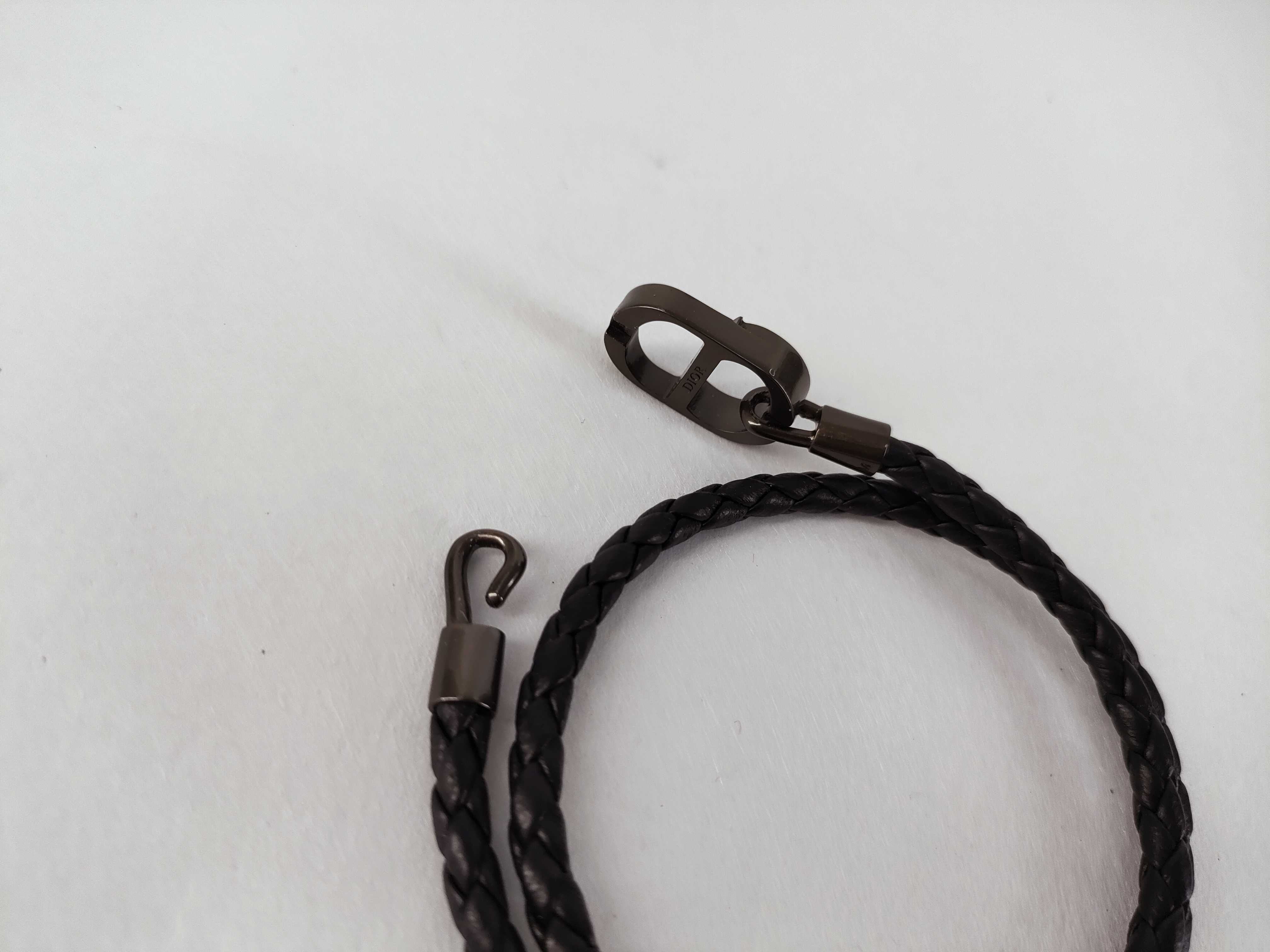 ICON Braided Leather Double Bracelet, Size M (Bracelet/Bangle) — view 5