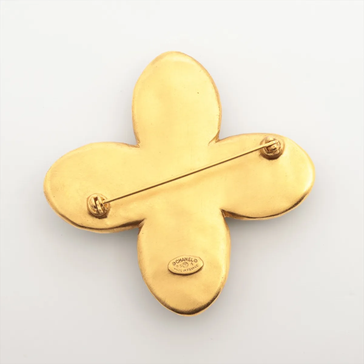 Cocomark Gripore 95A Brooch GP x Colored Stone Green x Gold — view 2