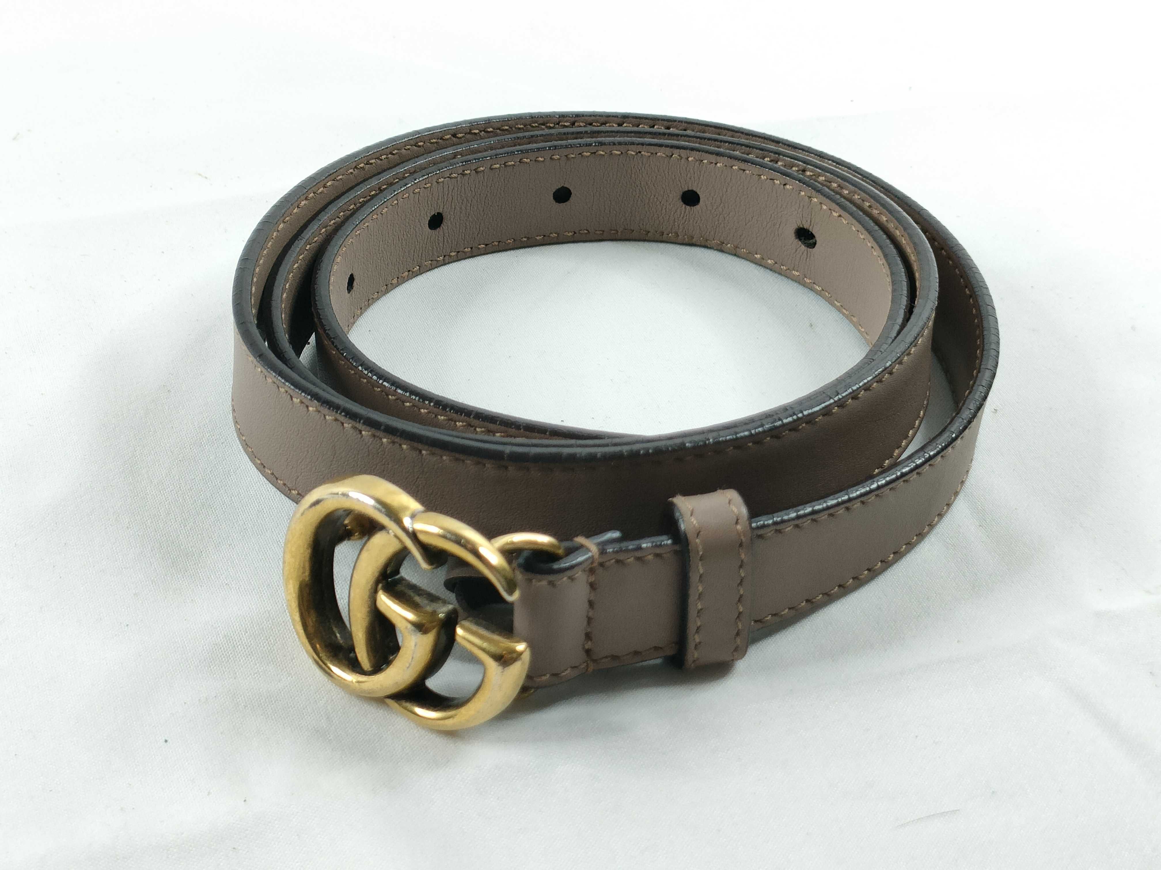 409417 GG Marmont Belt Pink Gray