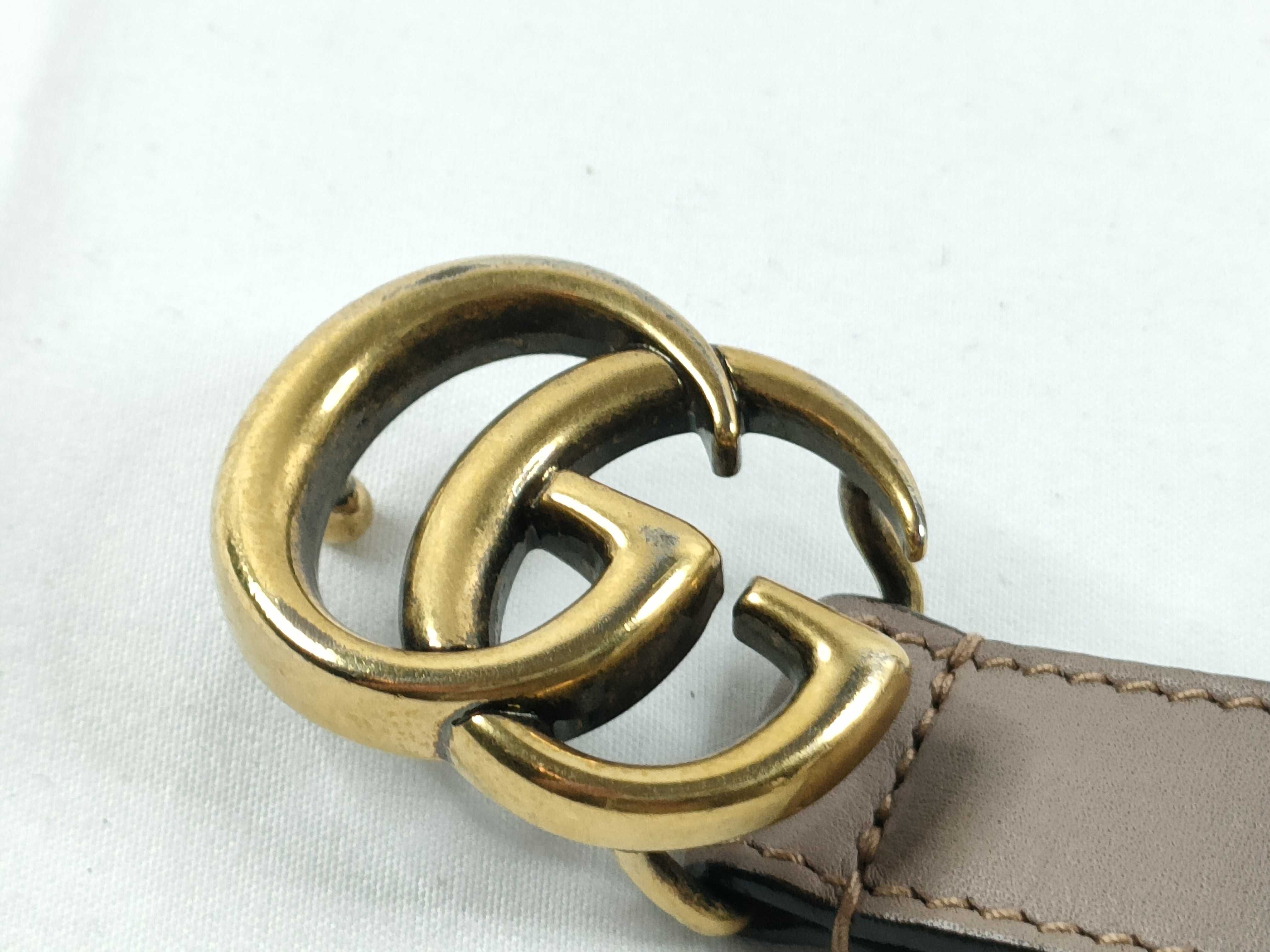 409417 GG Marmont Belt Pink Gray — view 3