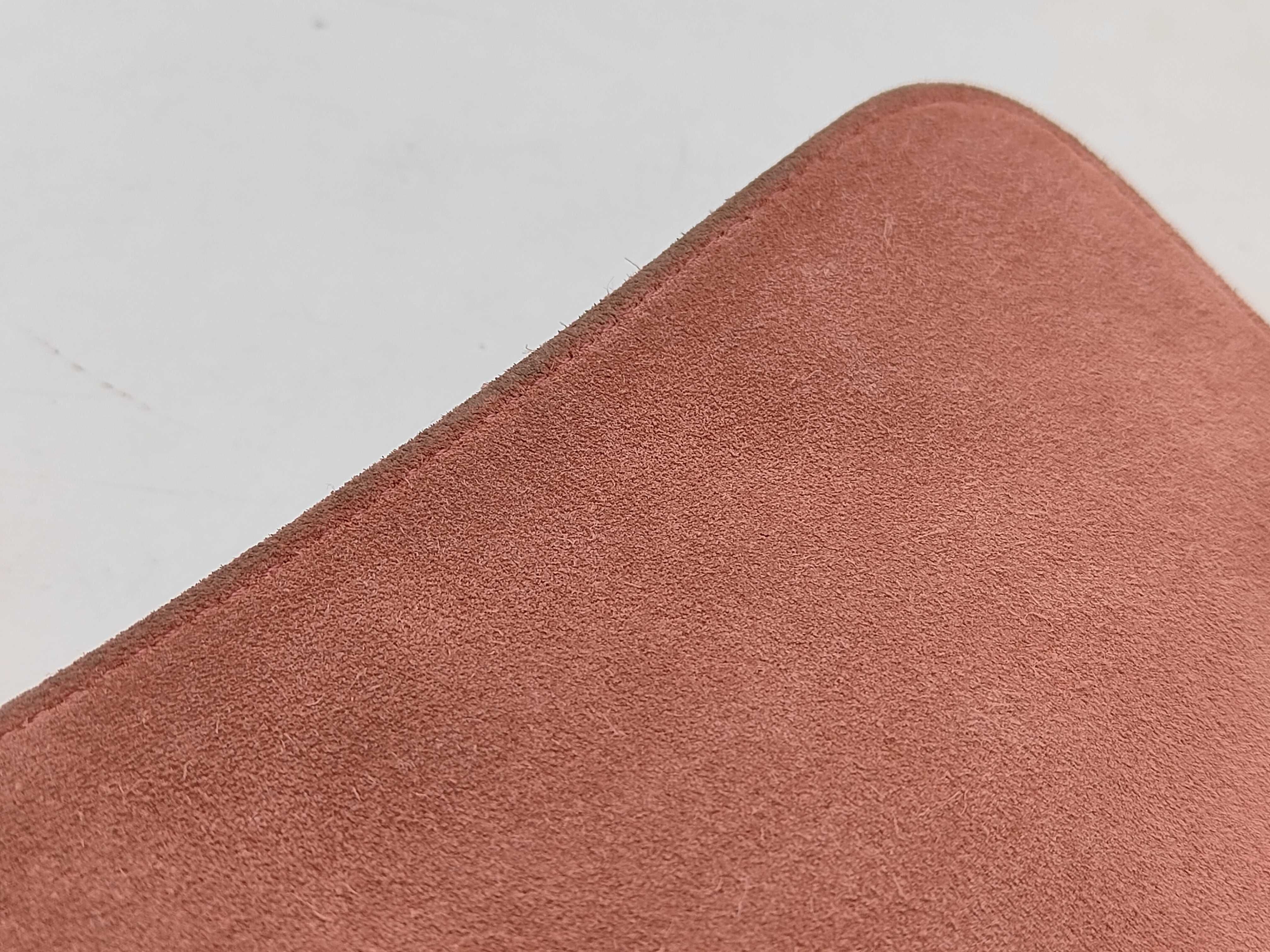 Matelassé Lambskin Suede 2-Way Shoulder Bag, White/Pink with Silver Hardware, Serial Number 12-series. — view 9