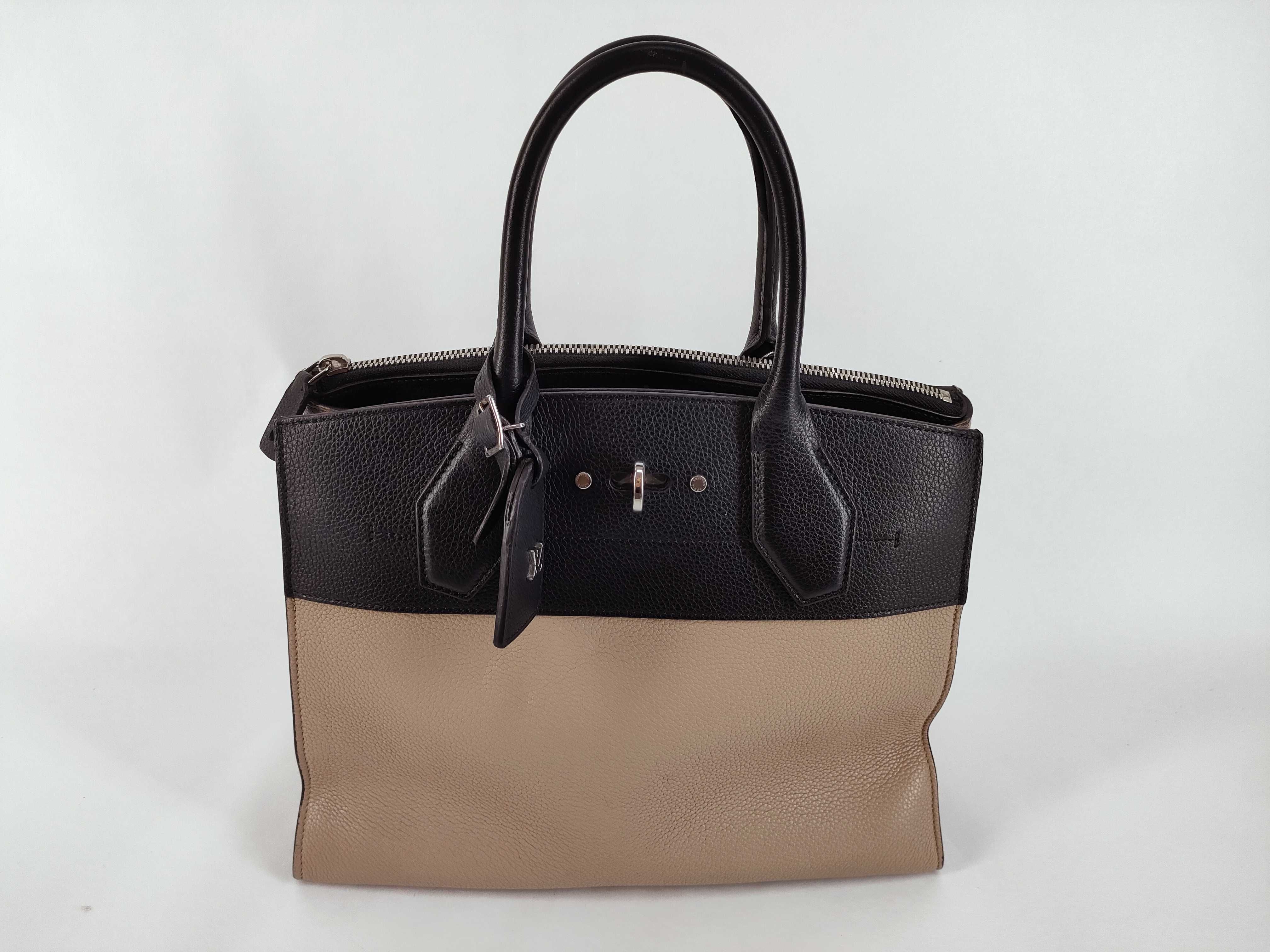City Steamer MM M54314 Beige x Black Handbag