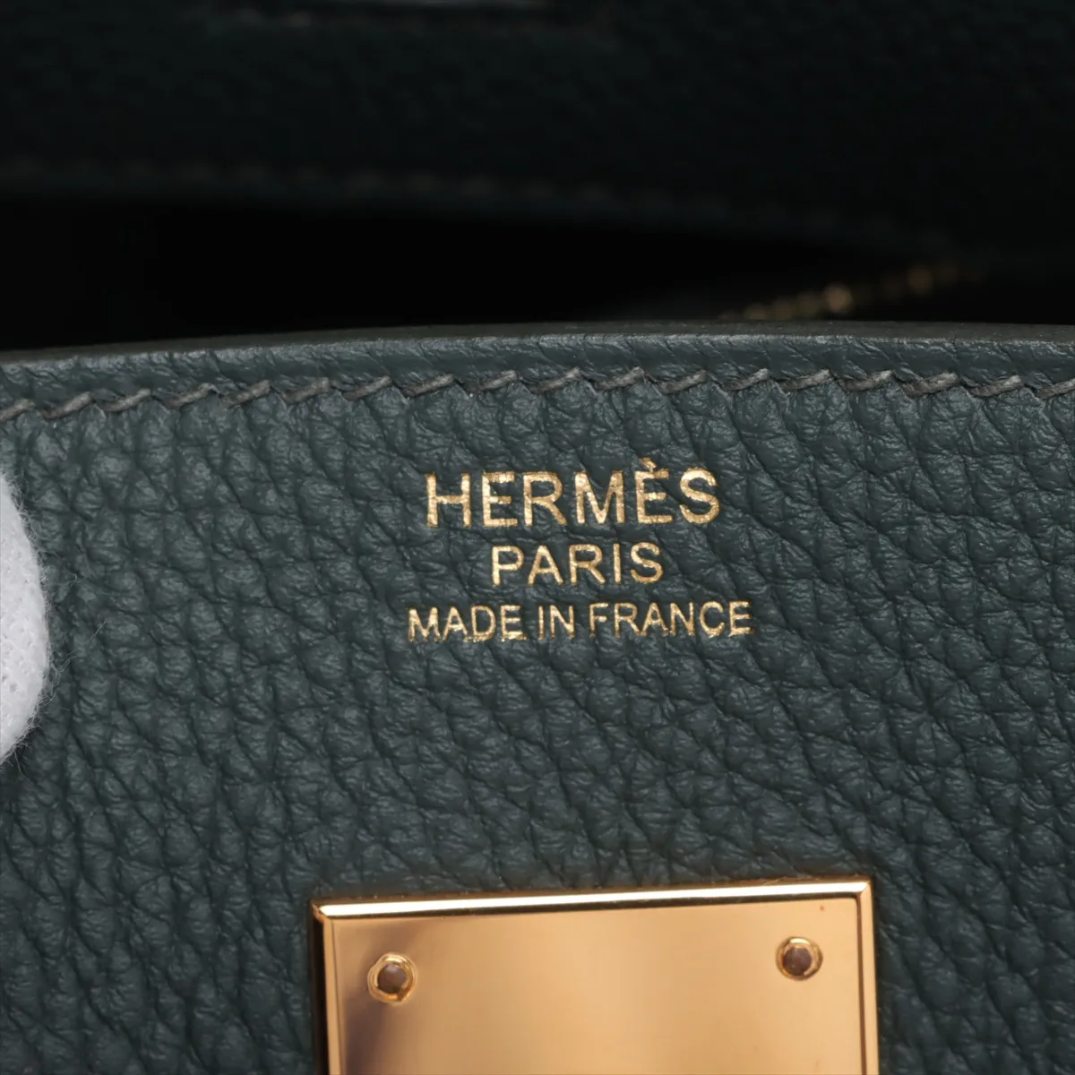 [Individually wrapped] Hermes Birkin 30 LeTourne Togo Vert Mangrove Gold Hardware K:2025 — view 10