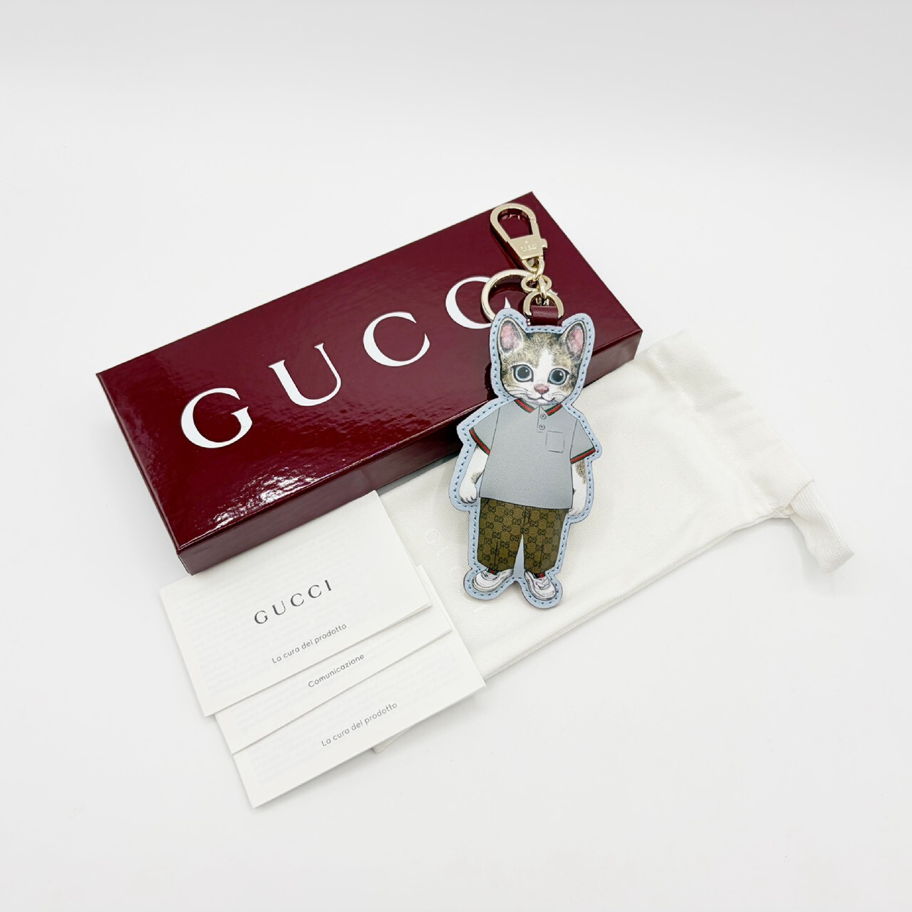 Higuchi Yuko Cat Charm Key Case/Keychain