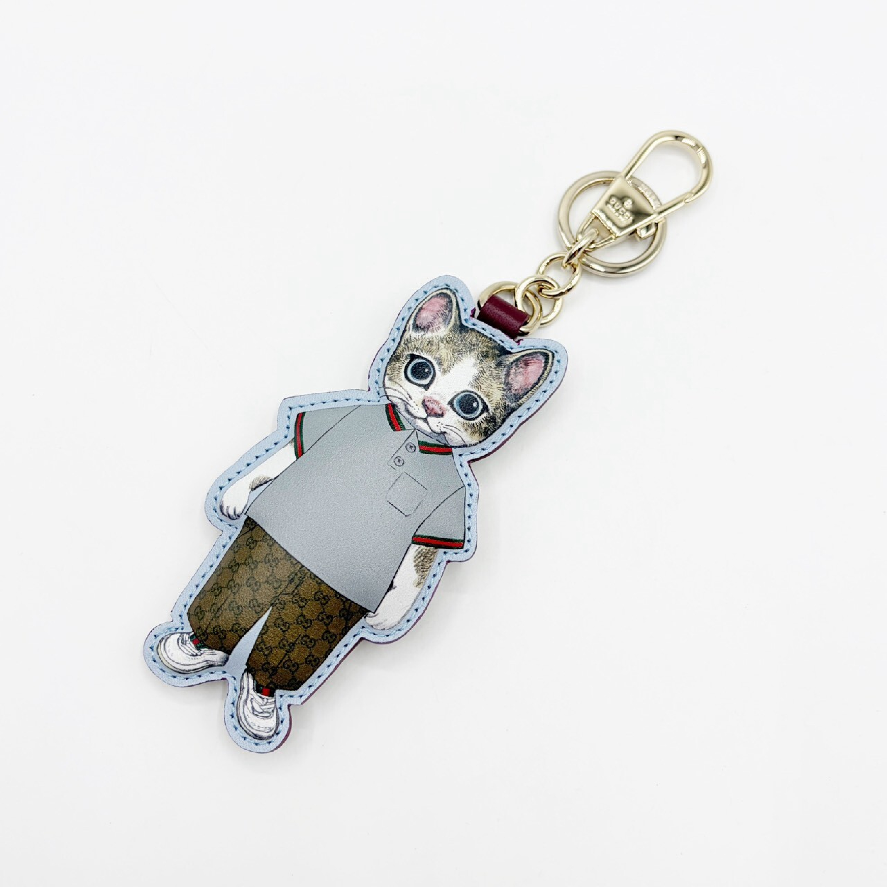 Higuchi Yuko Cat Charm Key Case/Keychain — view 2