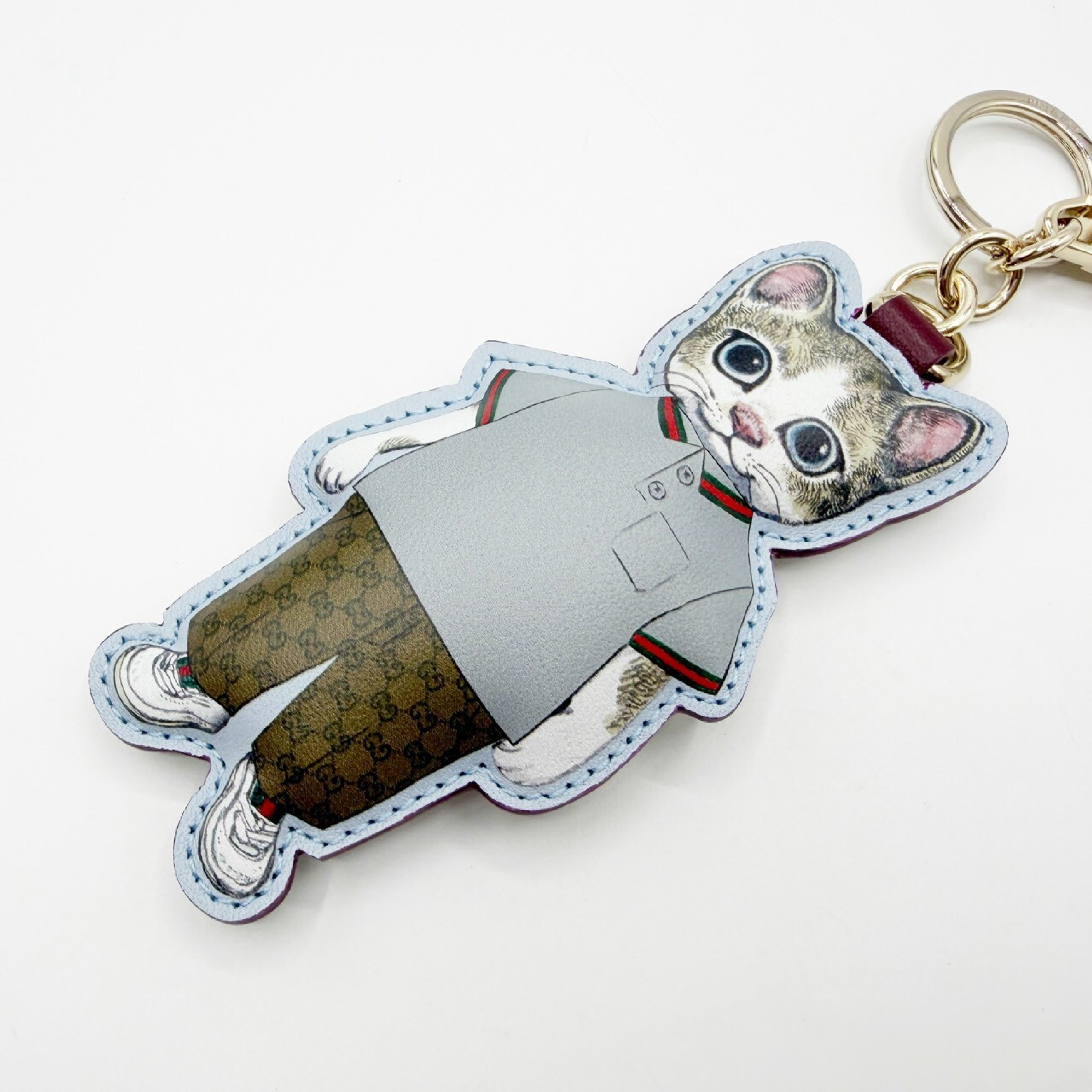 Higuchi Yuko Cat Charm Key Case/Keychain — view 4