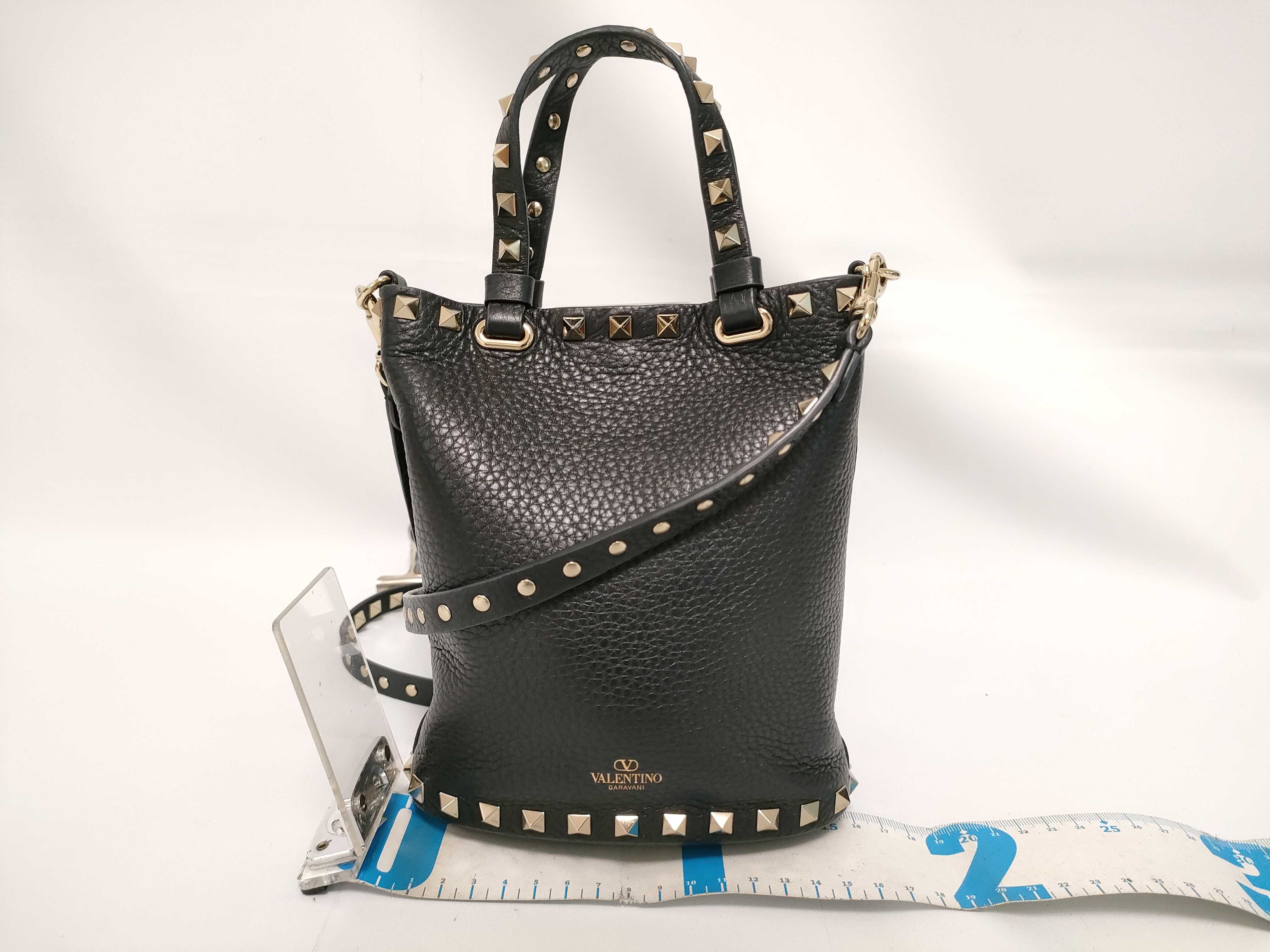Rockstud Leather x Stud 2-Way Mini Shoulder Bag Handbag — view 2