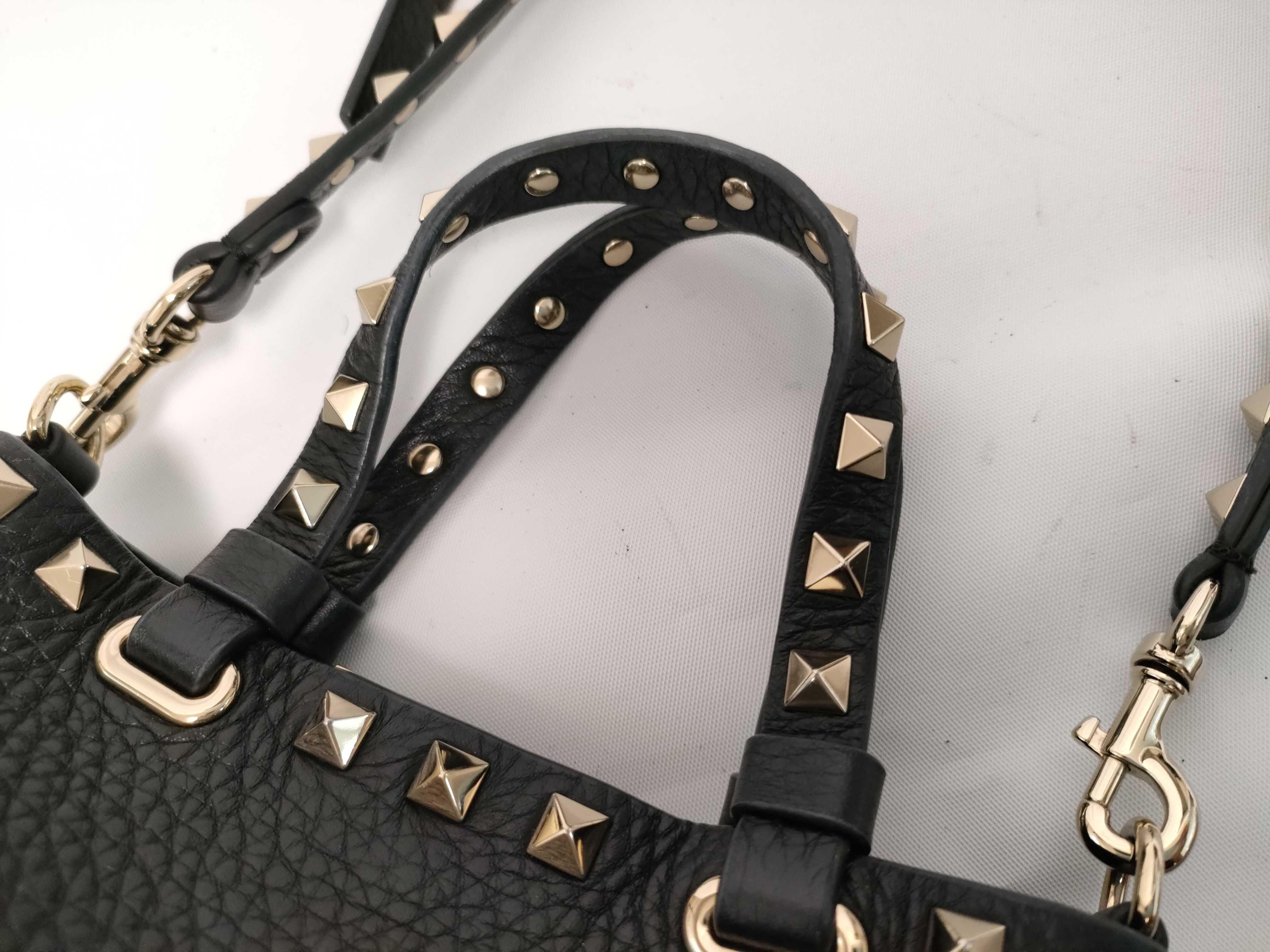 Rockstud Leather x Stud 2-Way Mini Shoulder Bag Handbag — view 3