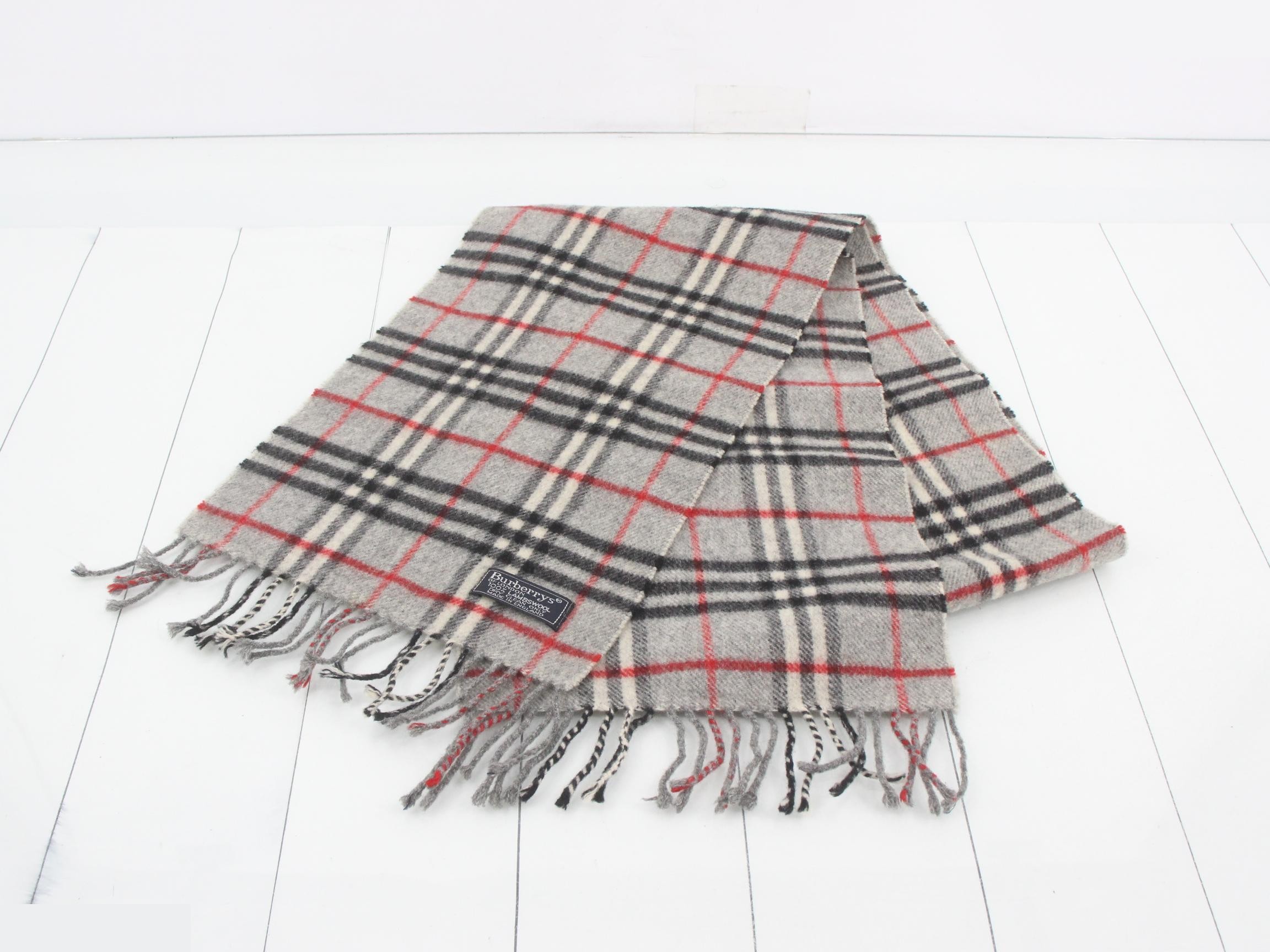 Nova Check Scarf, Gray — view 2