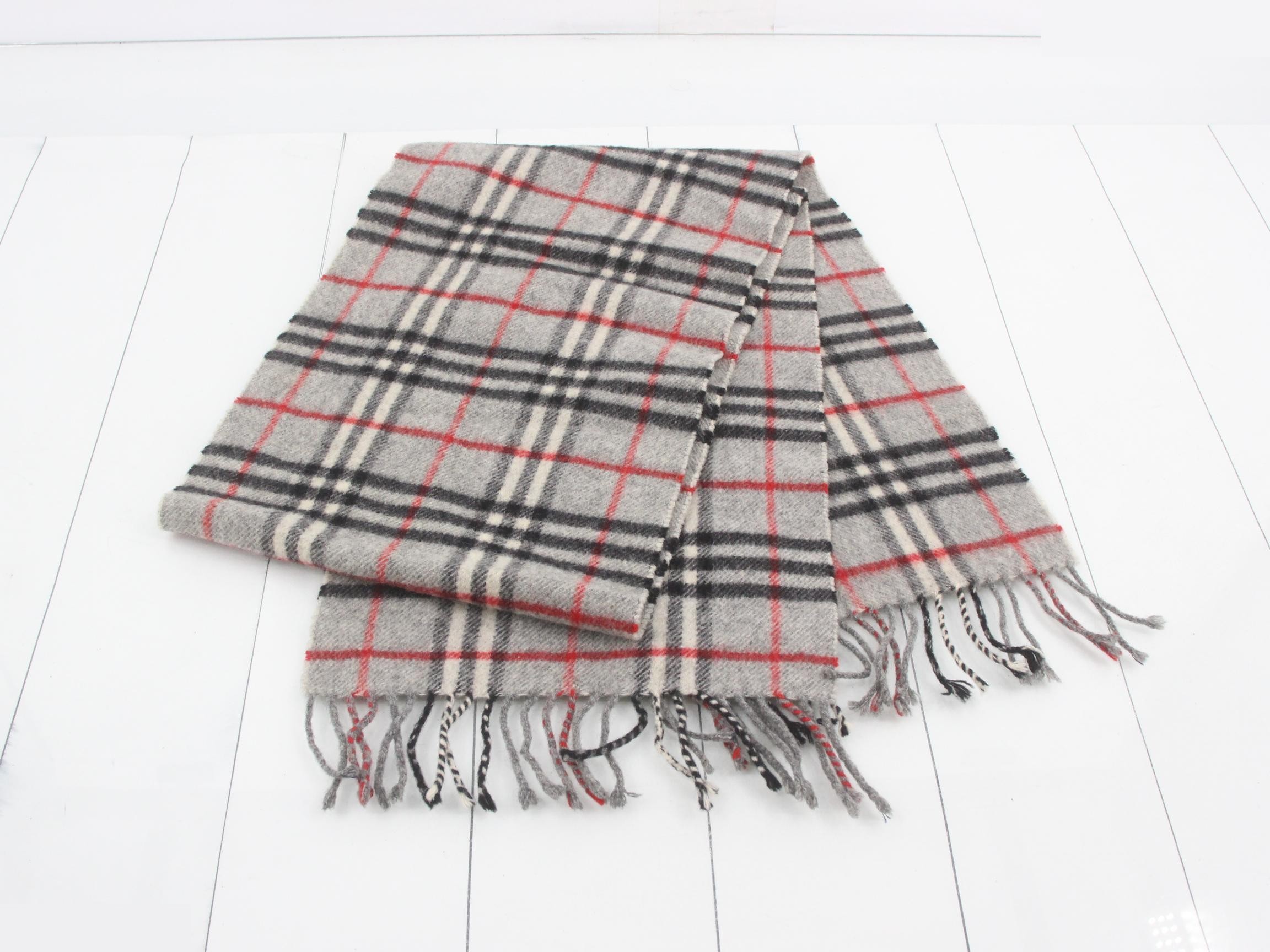Nova Check Scarf, Gray — view 3