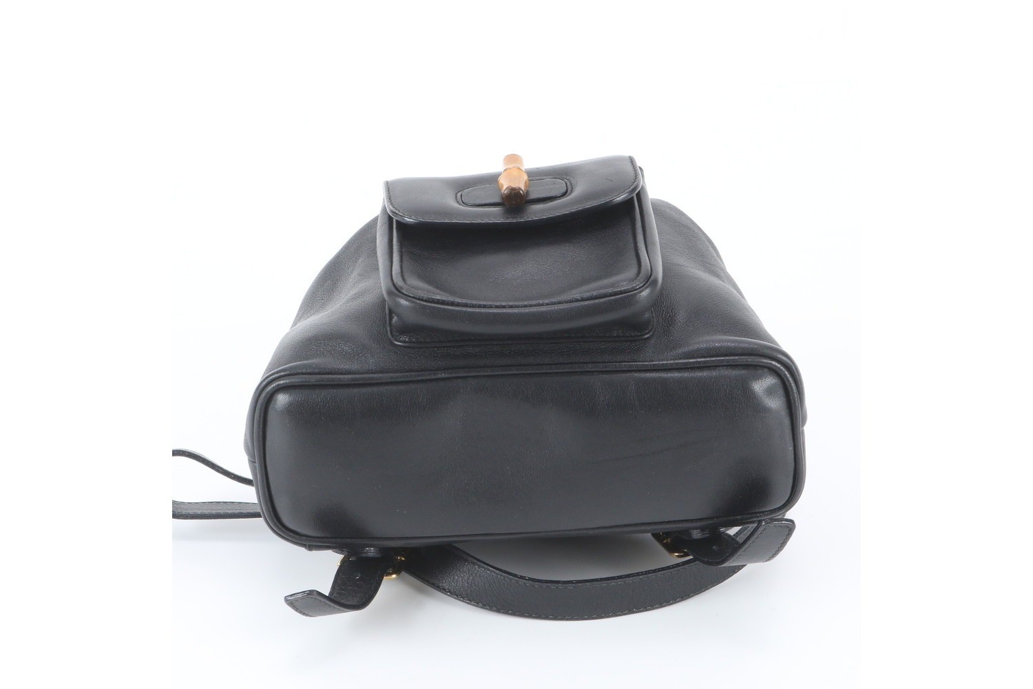 Old Gucci Bamboo 003 1205 Leather Backpack — view 6