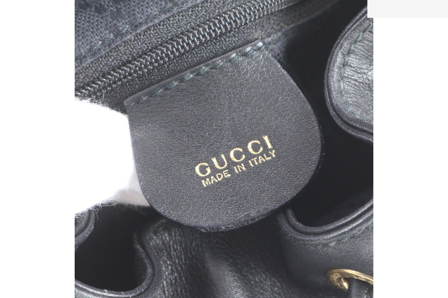 Old Gucci Bamboo 003 1205 Leather Backpack — view 8