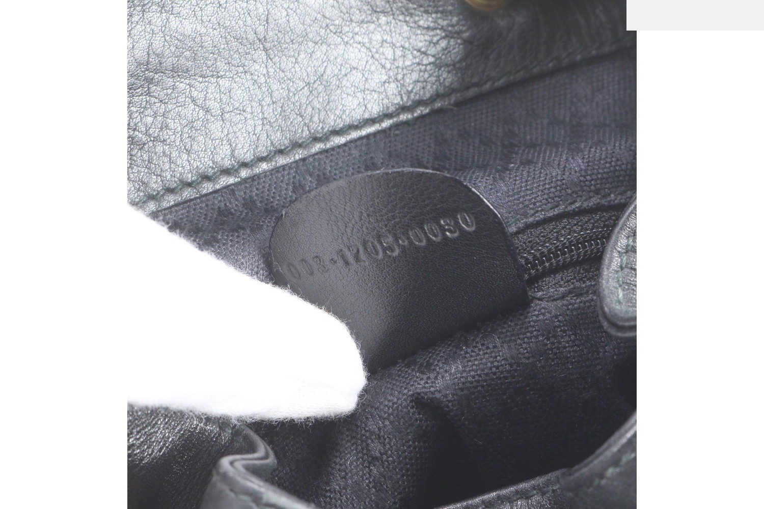 Old Gucci Bamboo 003 1205 Leather Backpack — view 9