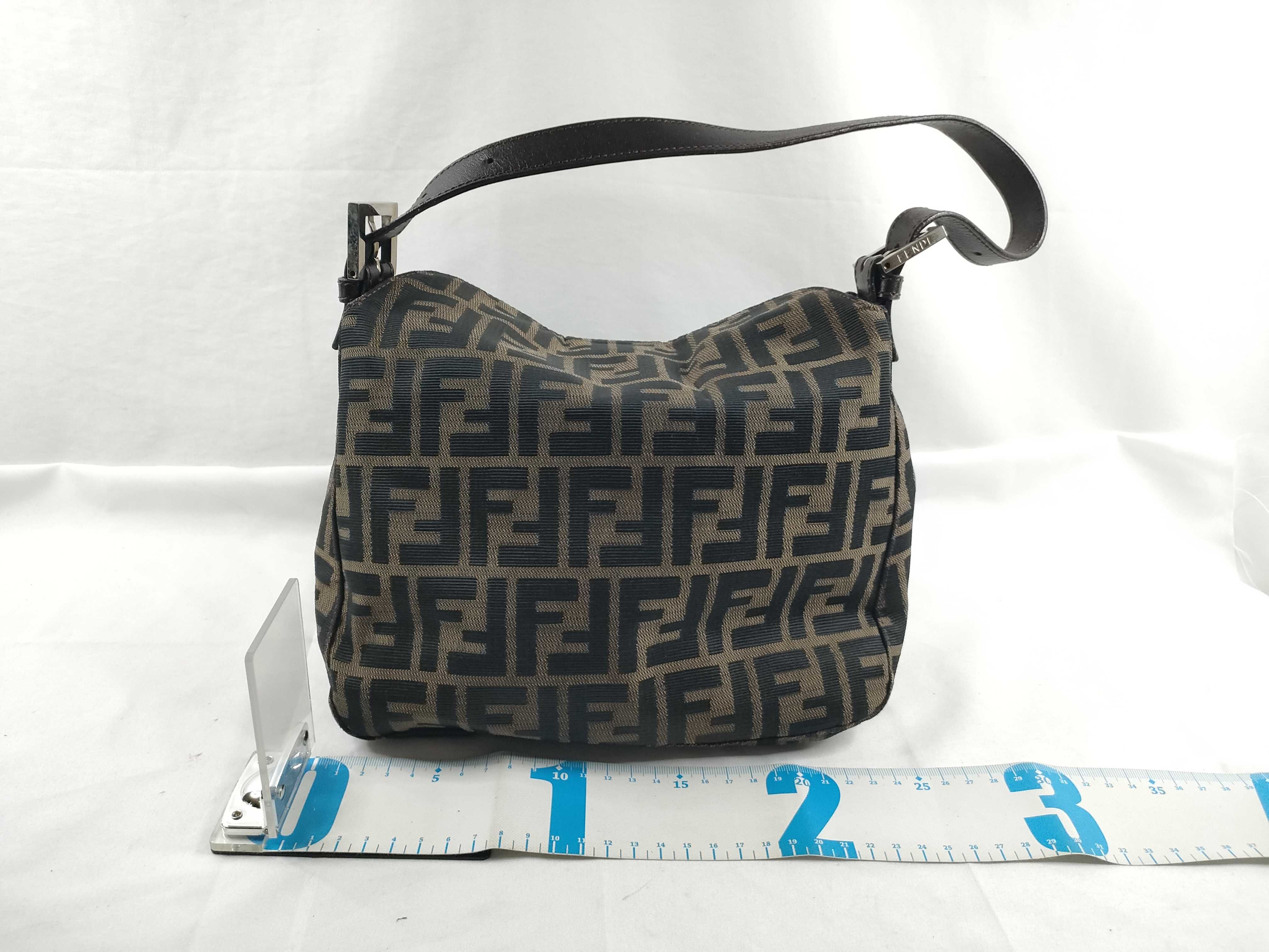Mamma Bucket Zucca Canvas Leather Shoulder Bag — view 2