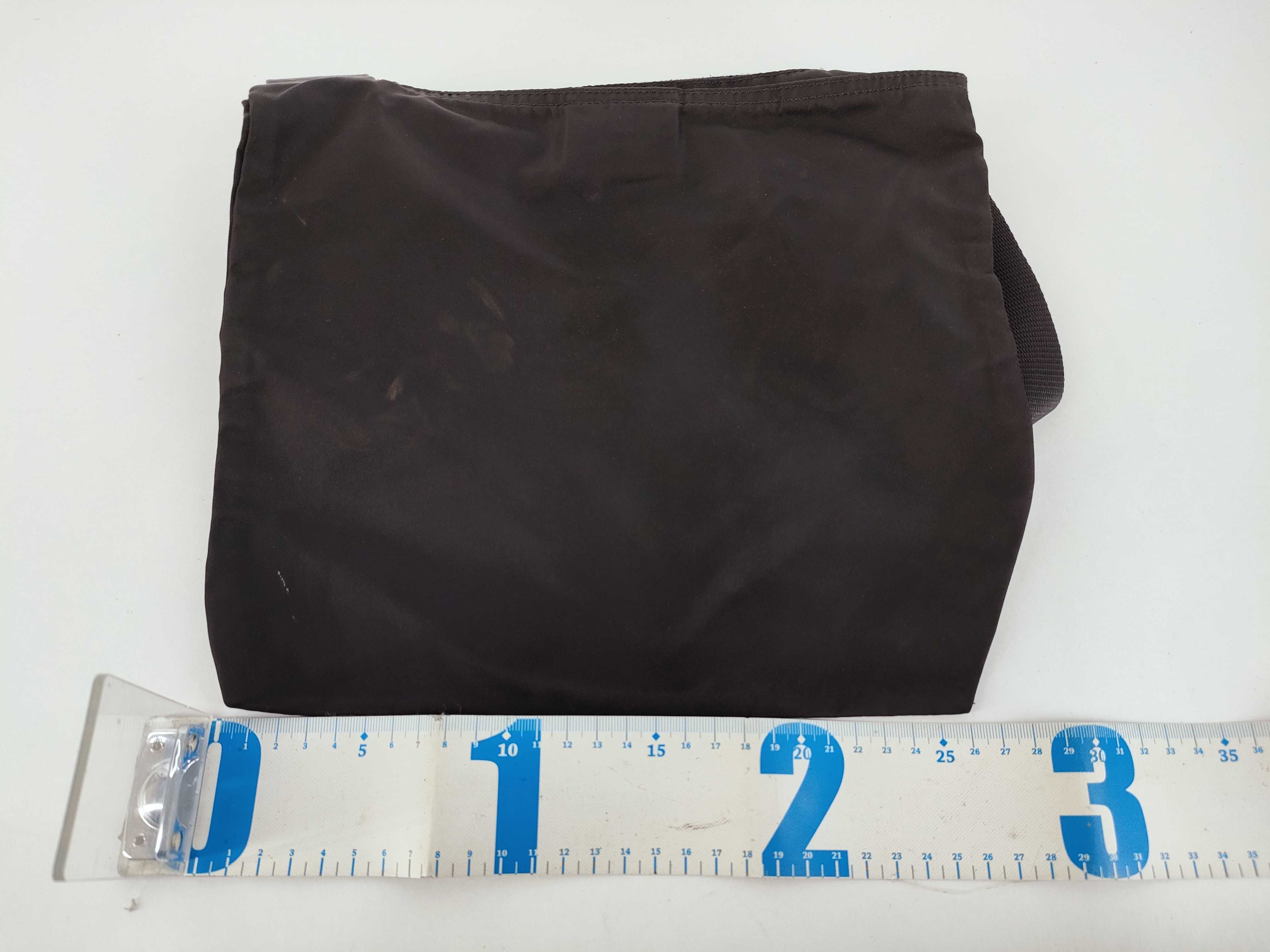 Nylon Shoulder Bag with Triangle Logo Hardware — view 2