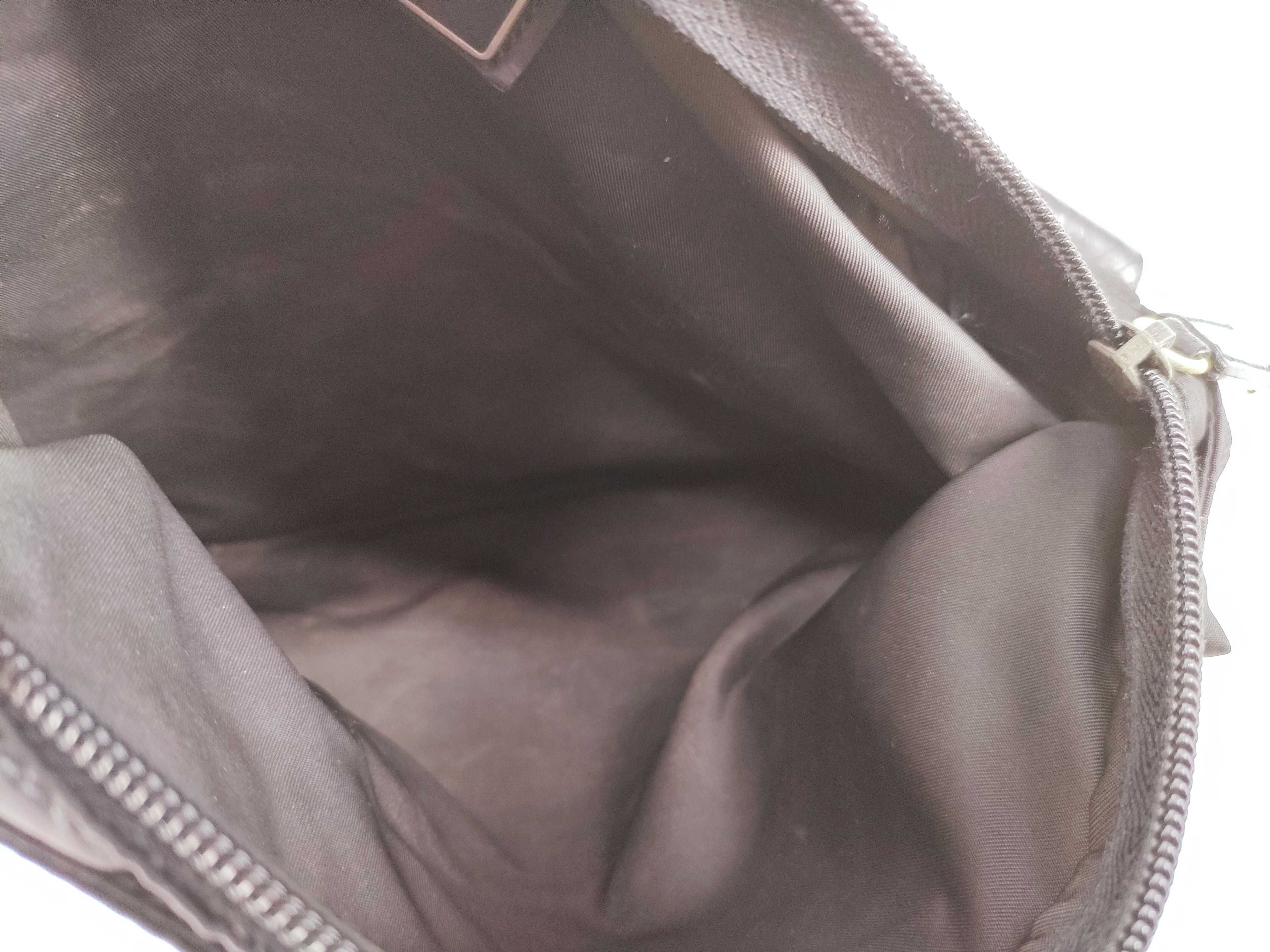 Nylon Shoulder Bag with Triangle Logo Hardware — view 10