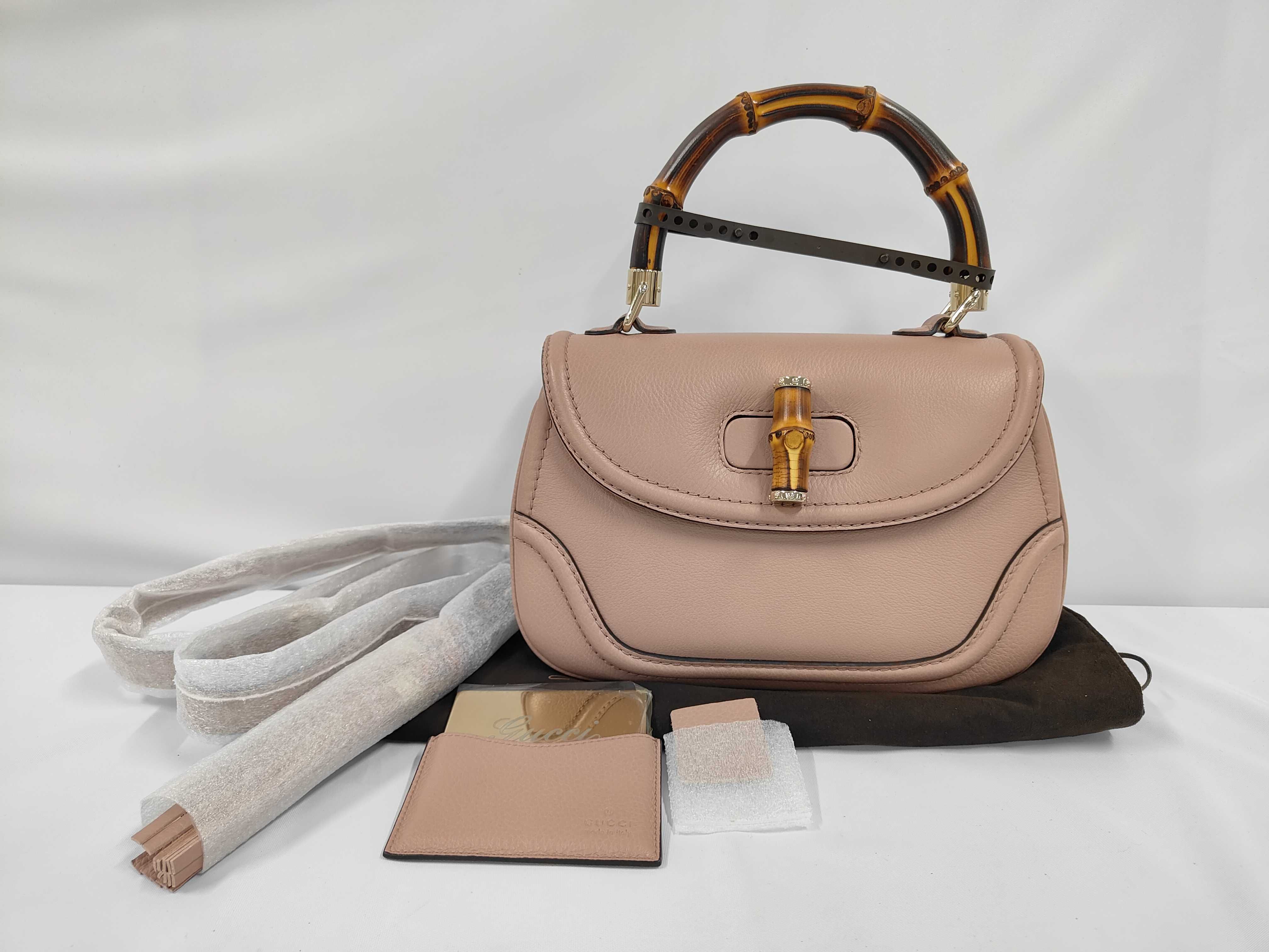 Bamboo Handbag, Pink Handbag