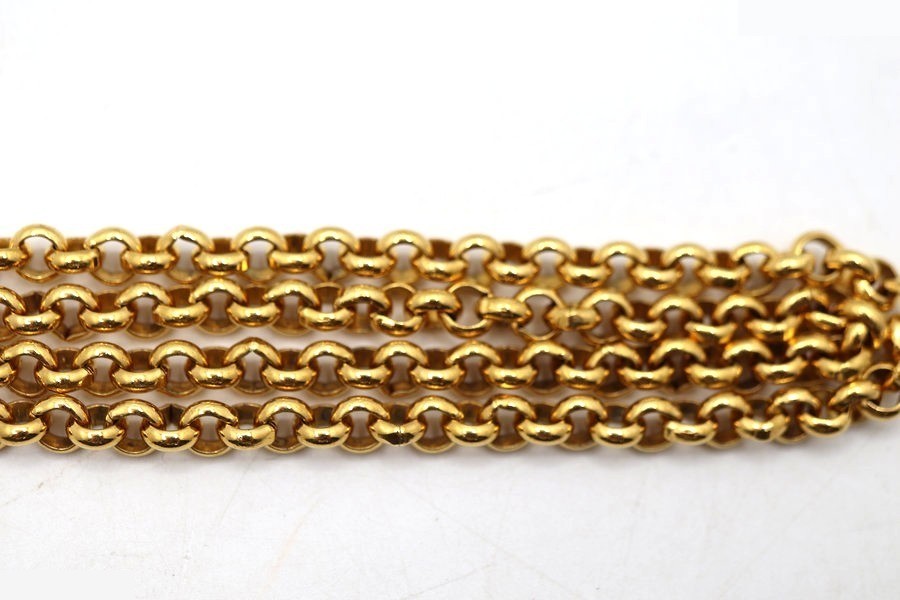necklace, 90cm in length, Matelassé, heart and clover design, Coco Chanel perfume. — view 10