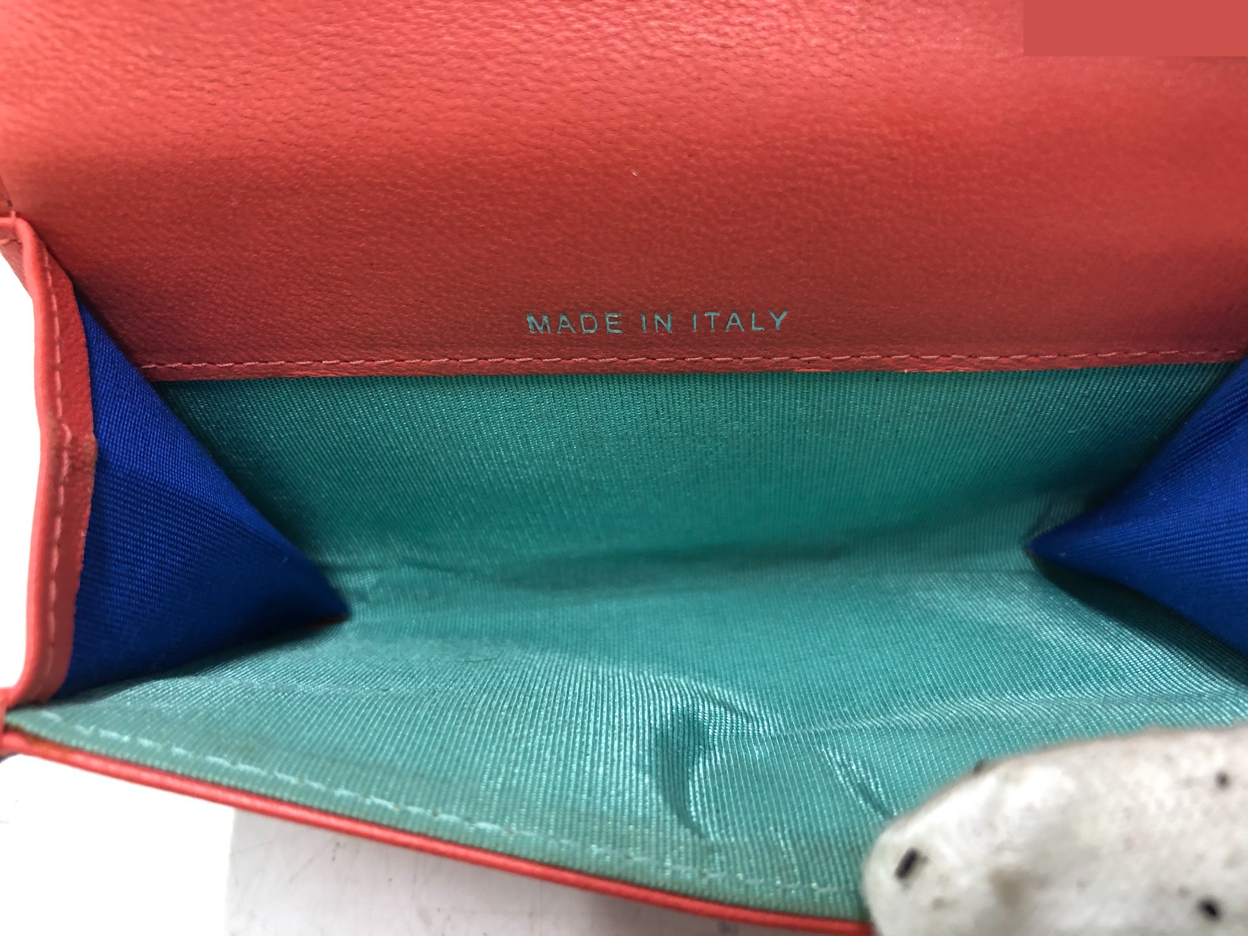Matelassé Colorful Stitch Flap Wallet with Sticker 27324982 — view 4