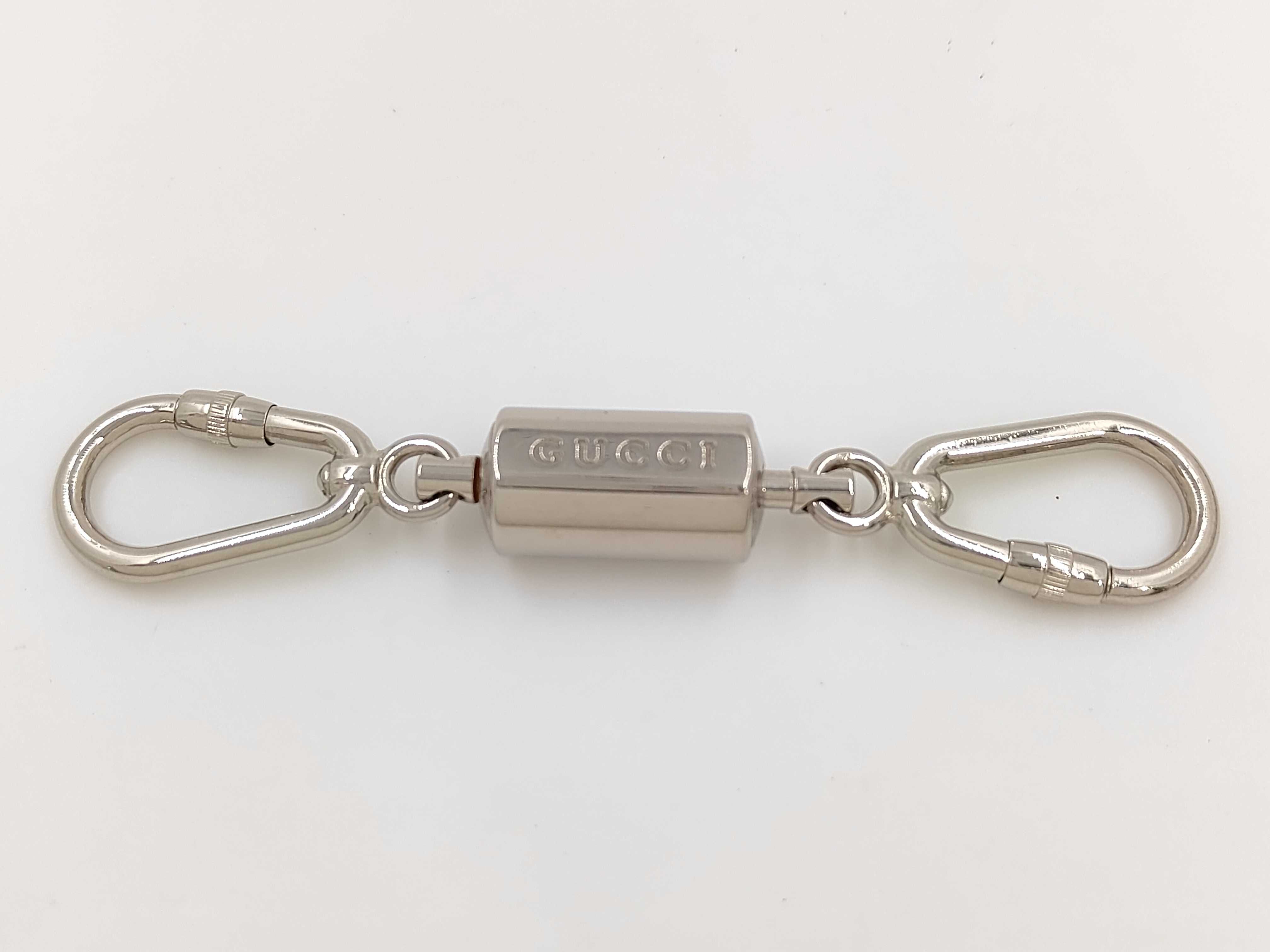 Carabiner Silver Keyring Key Case — view 2